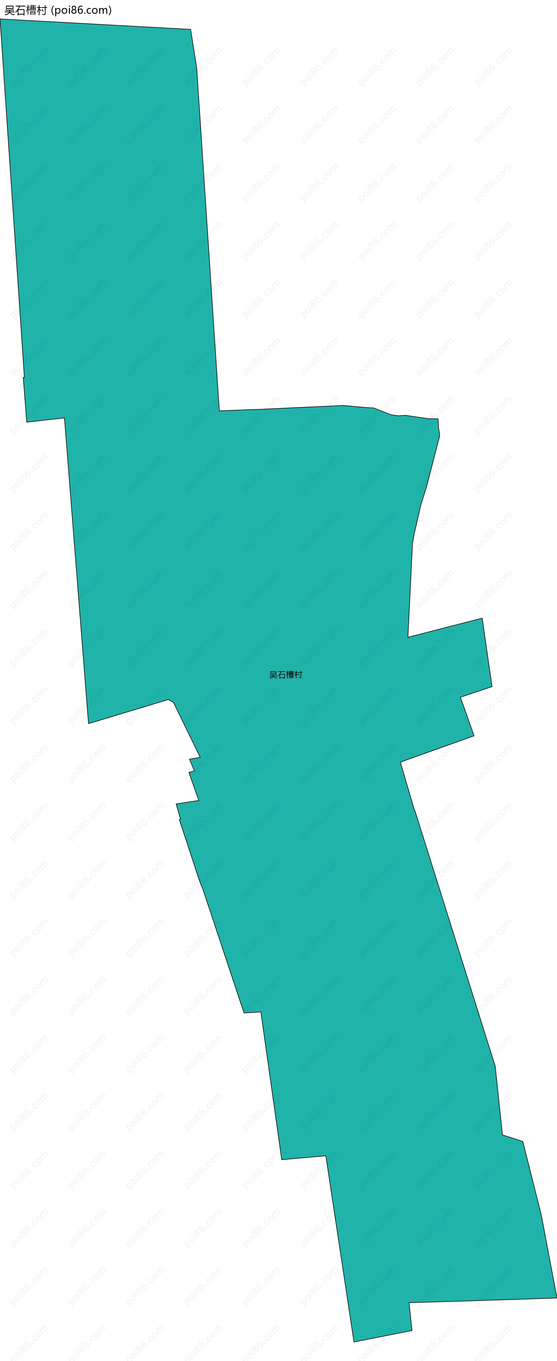 吴石槽村边界地图