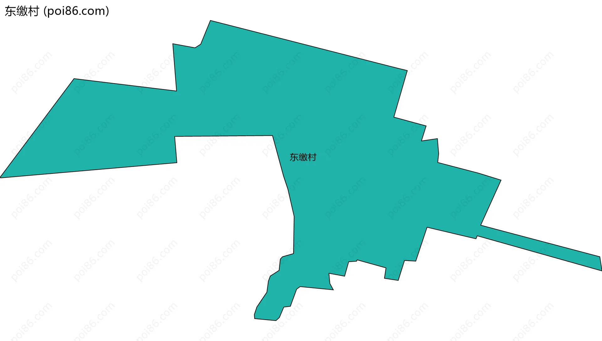 东缴村边界地图