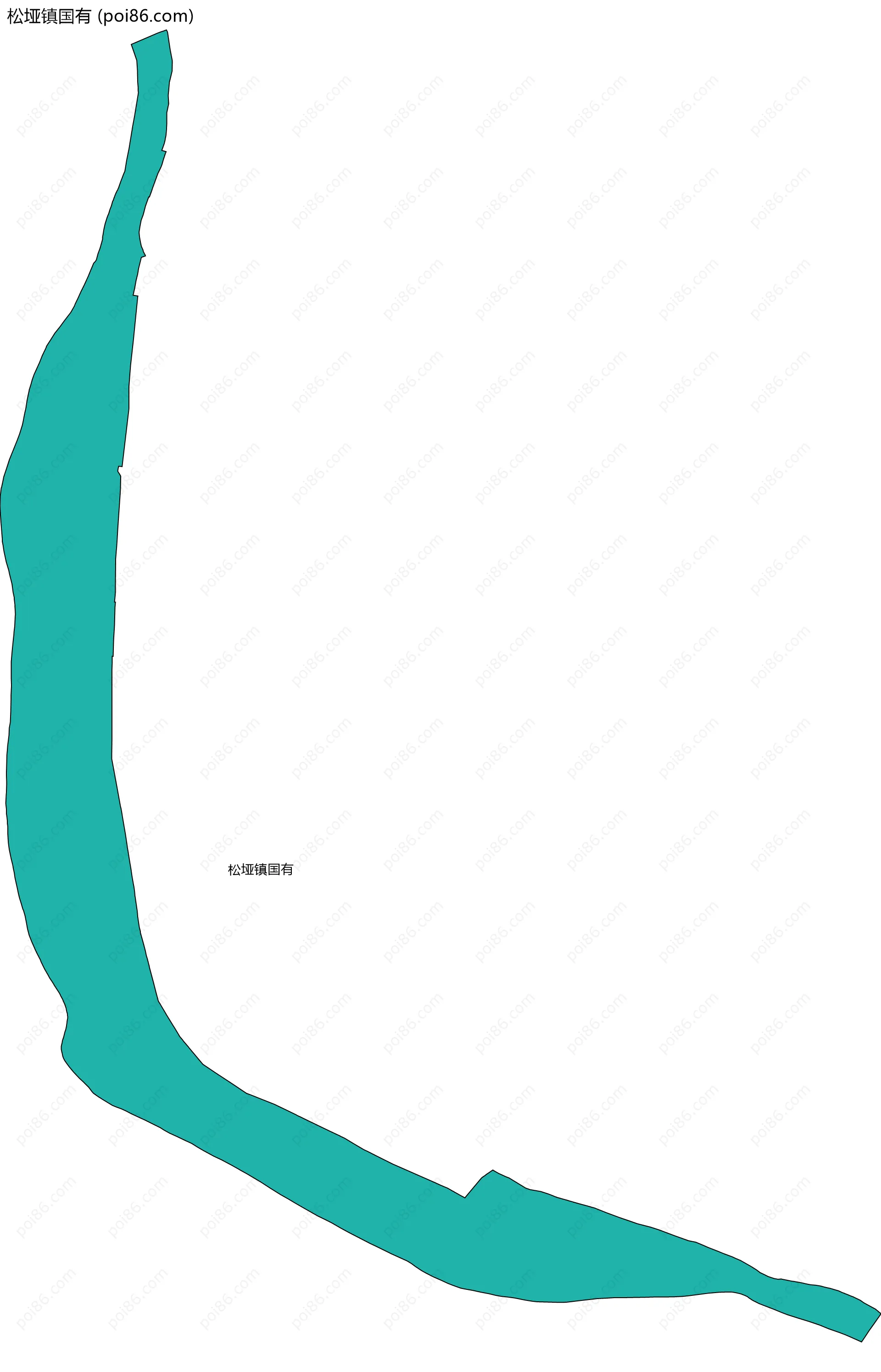 松垭镇国有边界地图