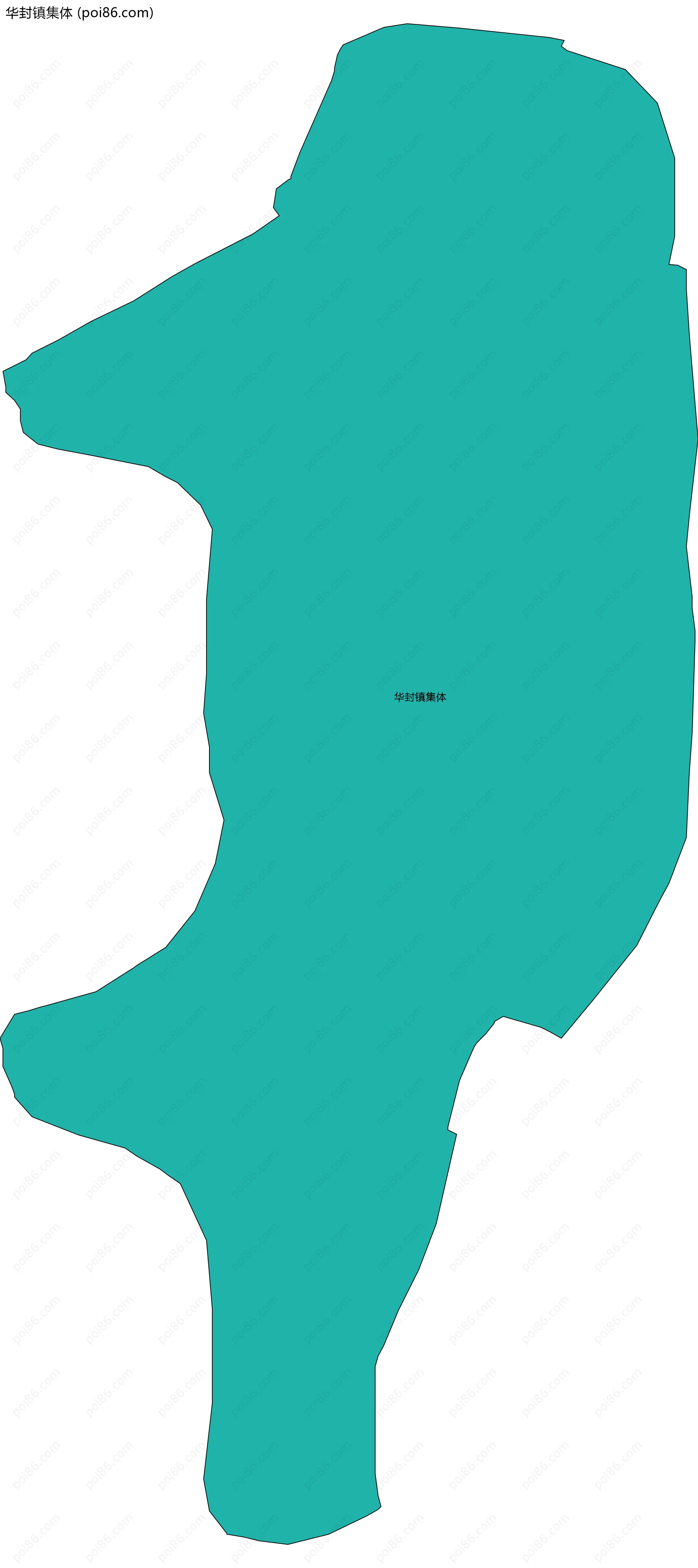 华封镇集体边界地图