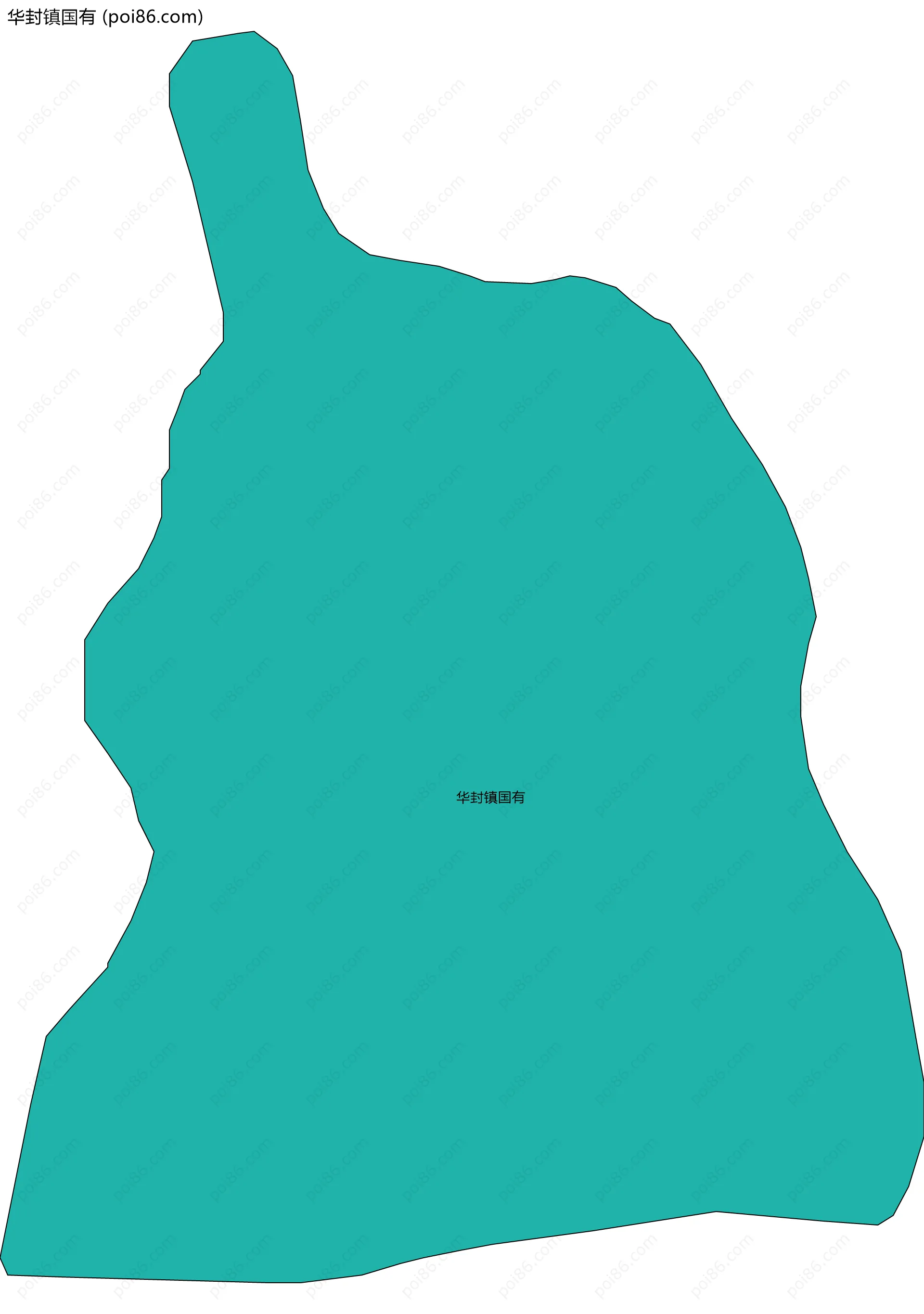 华封镇国有边界地图