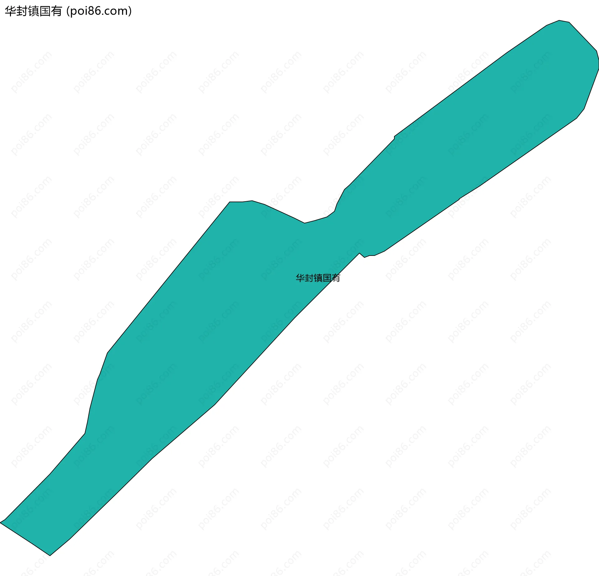 华封镇国有边界地图