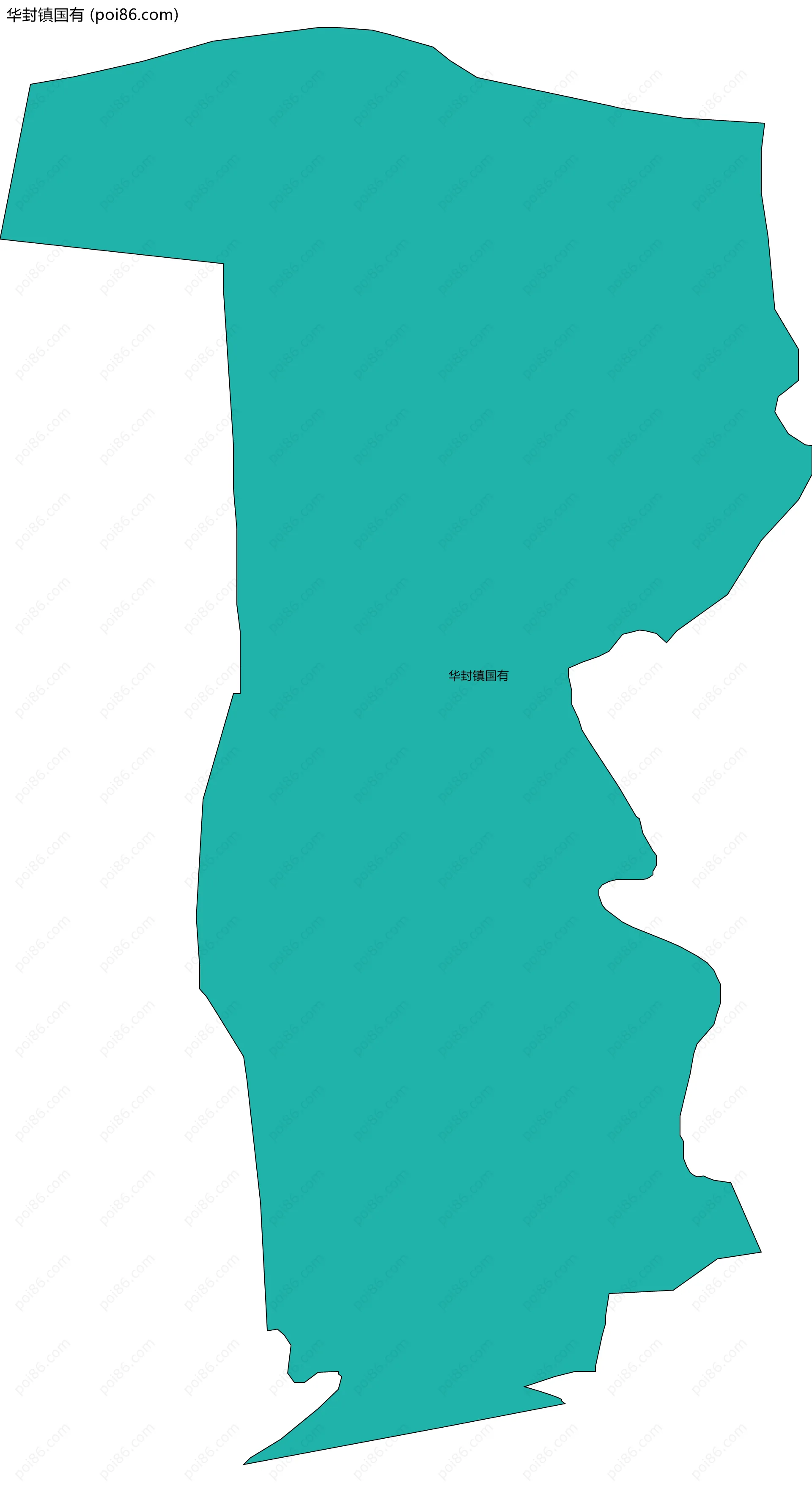 华封镇国有边界地图