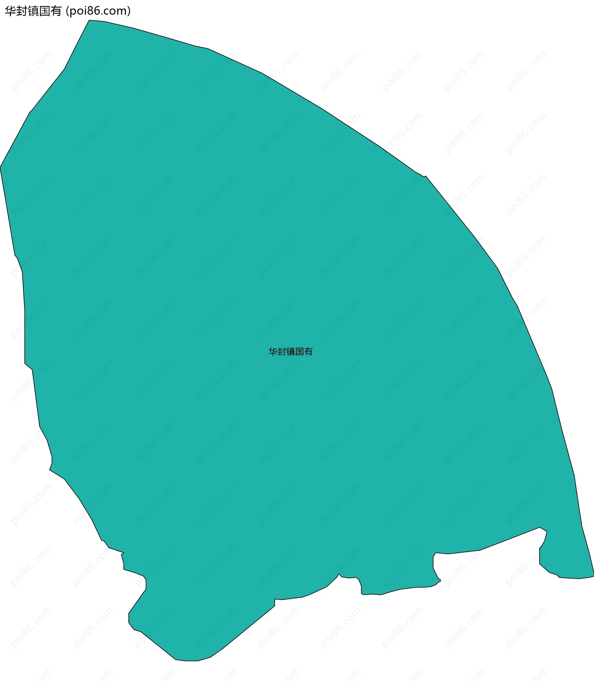 华封镇国有边界地图