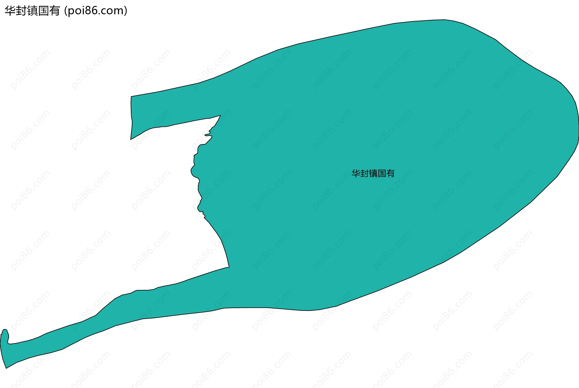 华封镇国有边界地图
