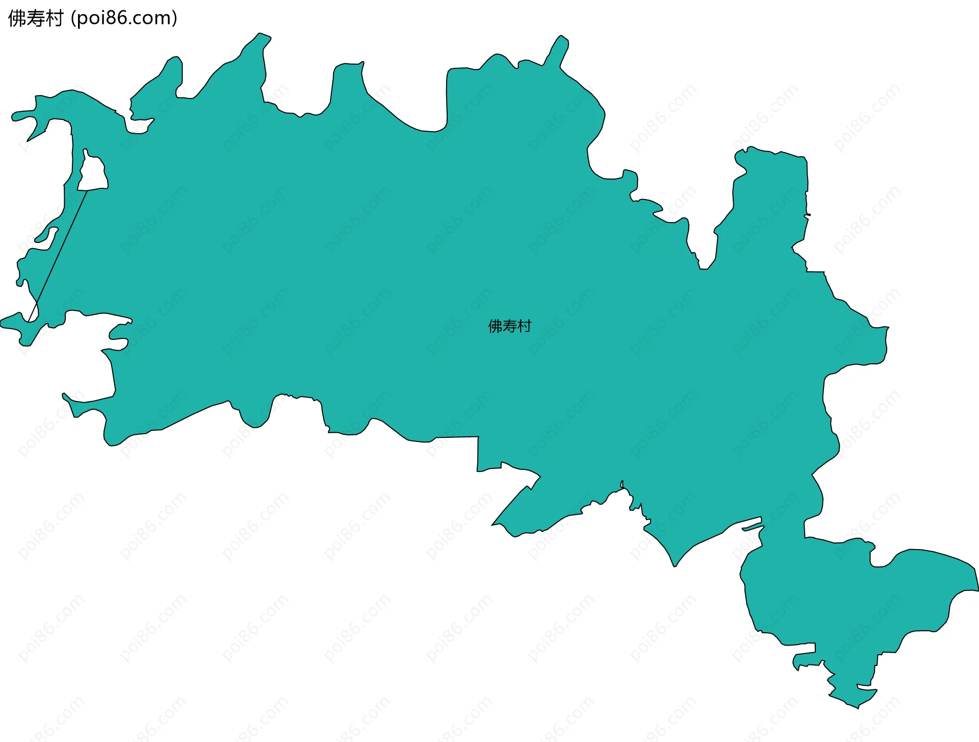 佛寿村边界地图