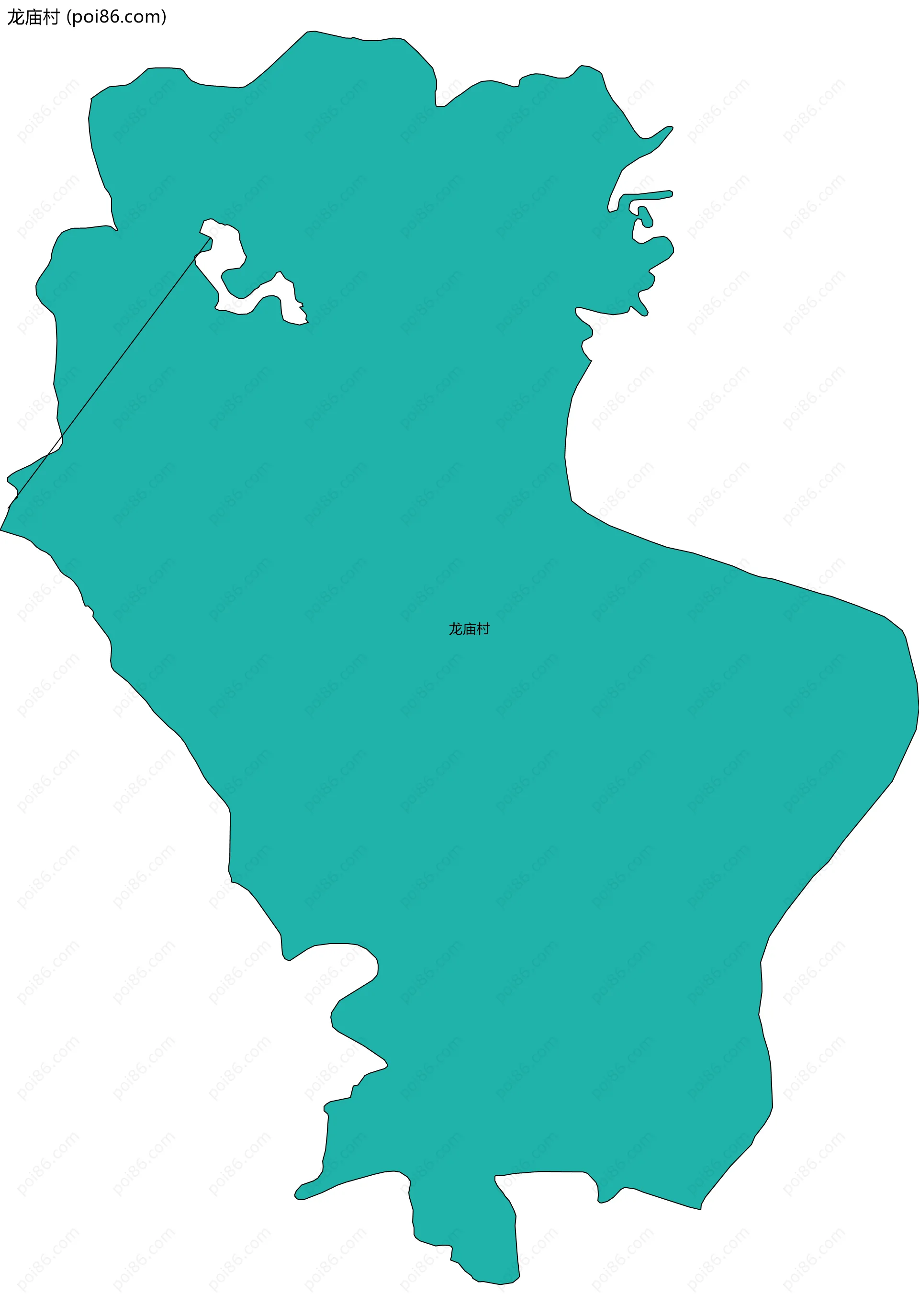 龙庙村边界地图