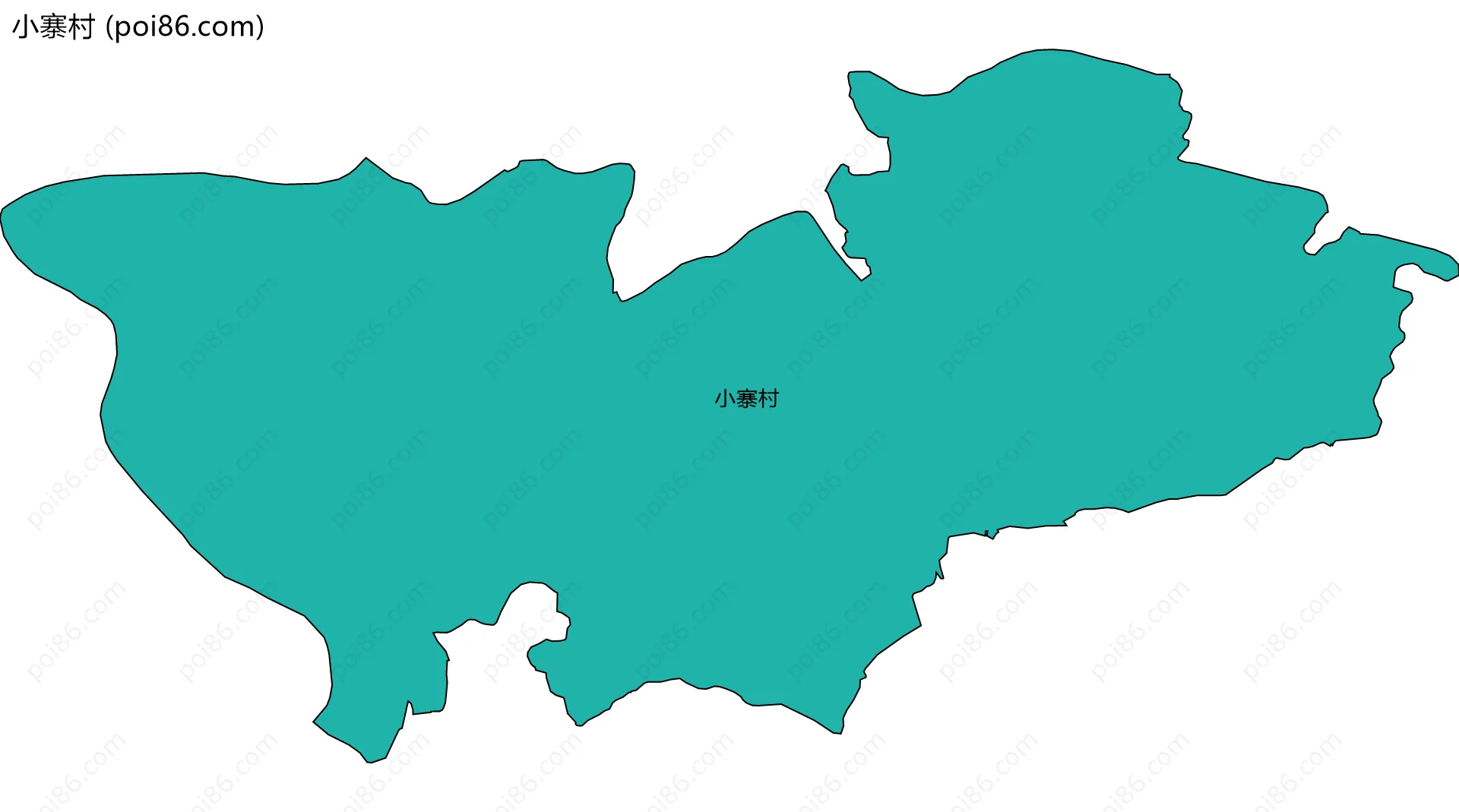小寨村边界地图