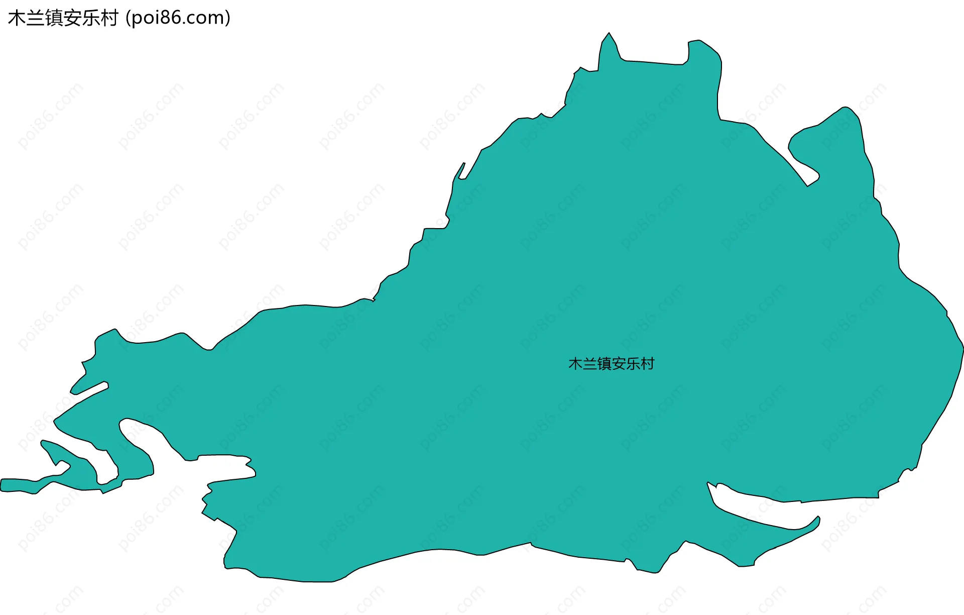 木兰镇安乐村边界地图
