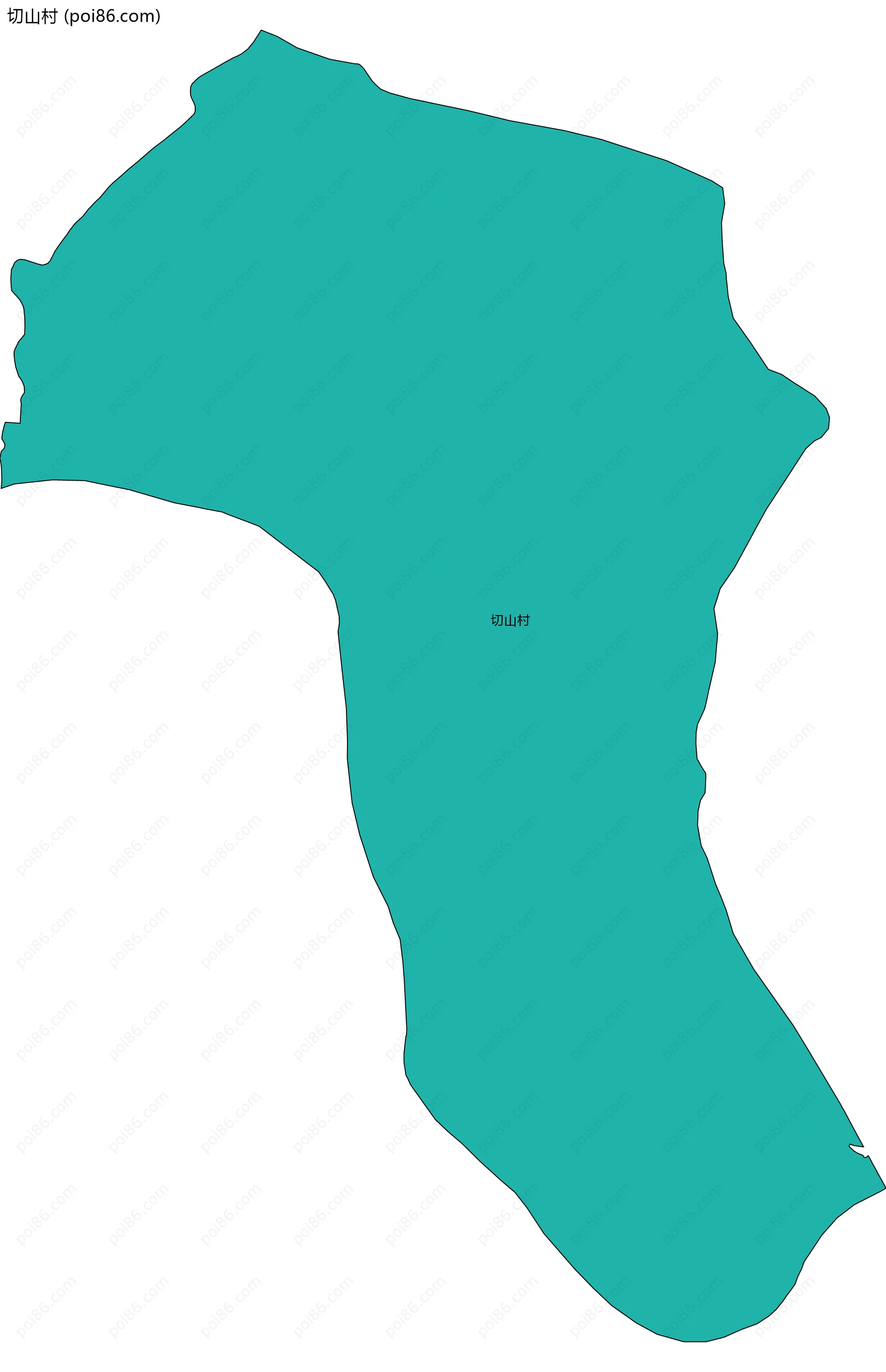 切山村边界地图