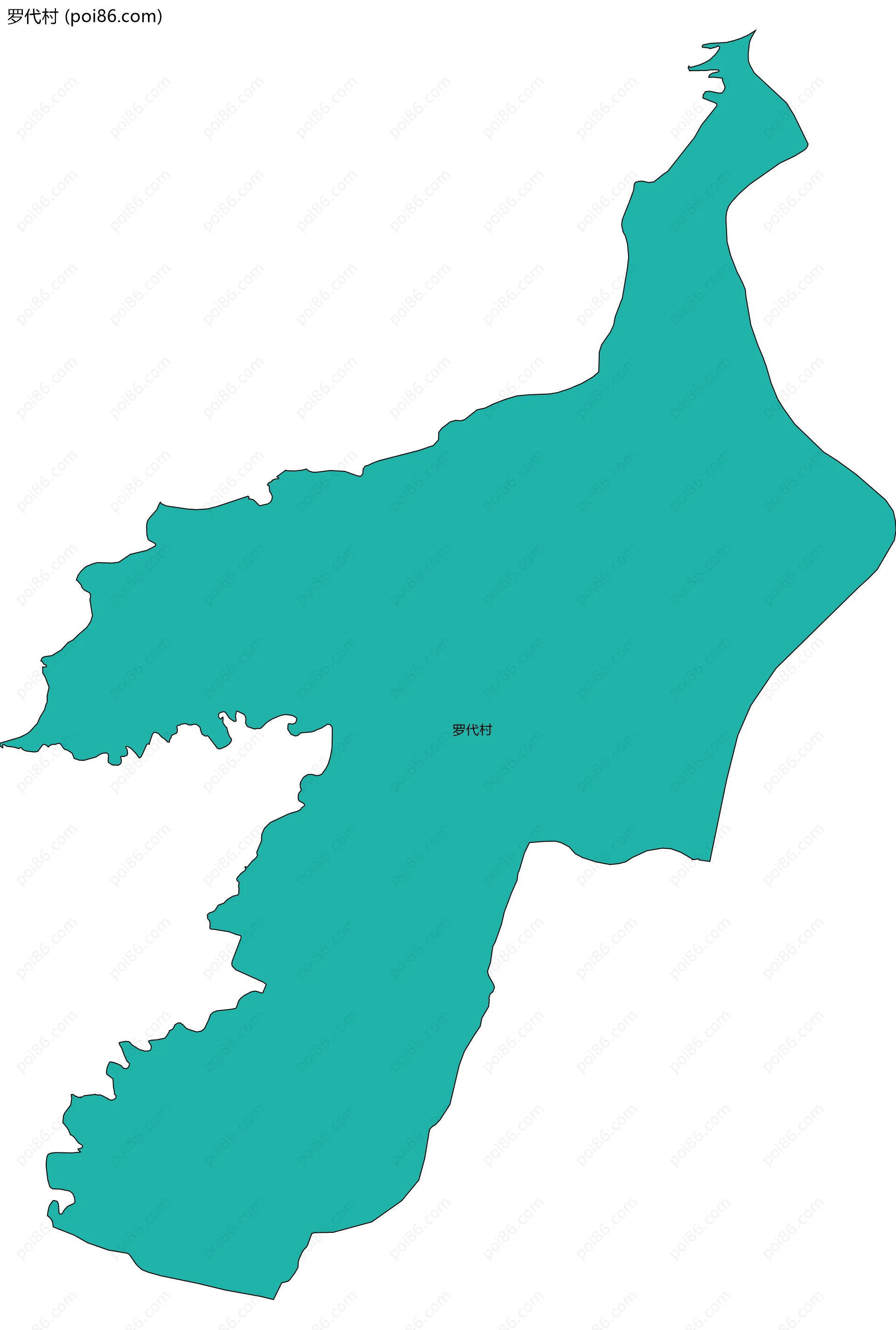 罗代村边界地图