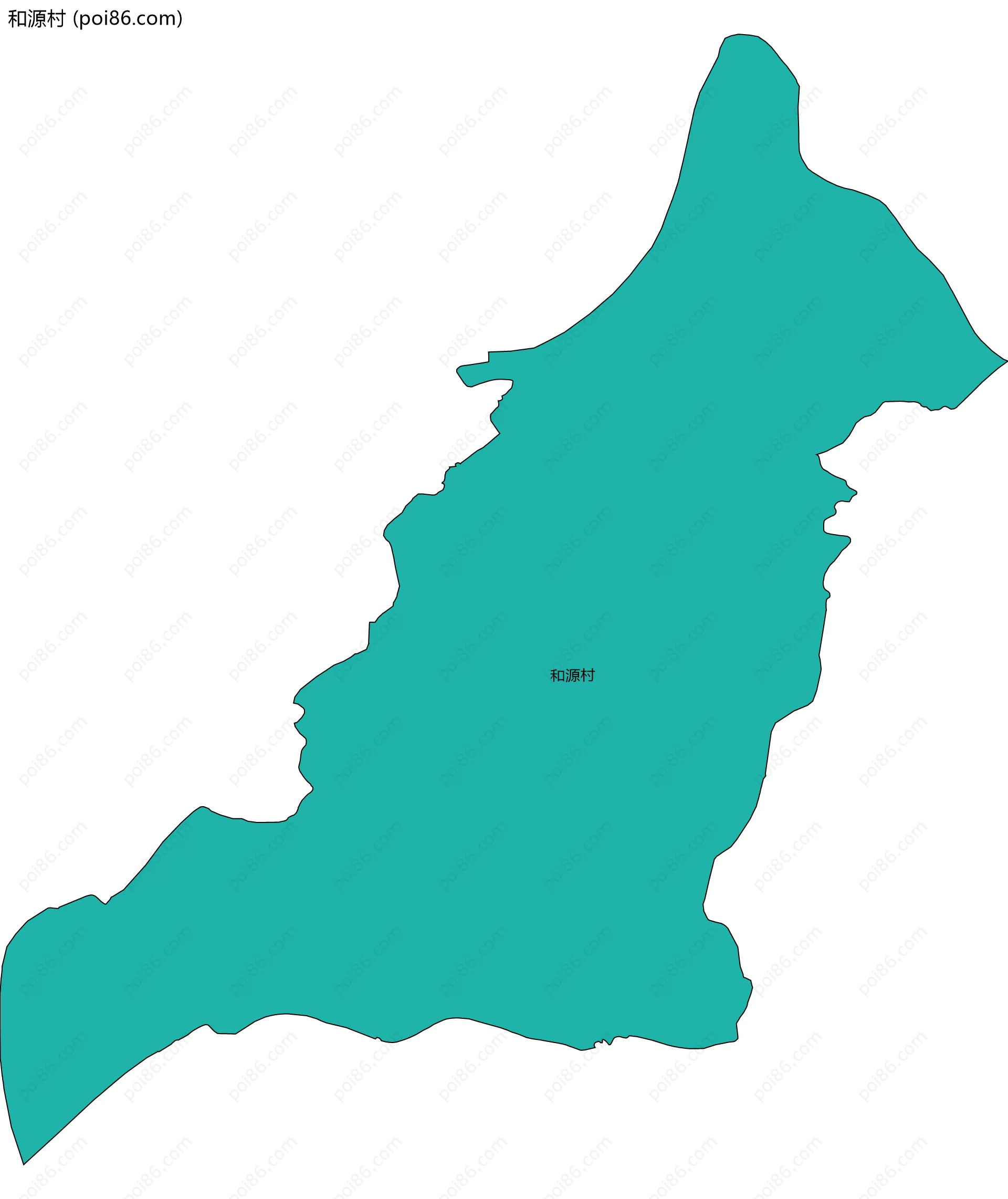 和源村边界地图