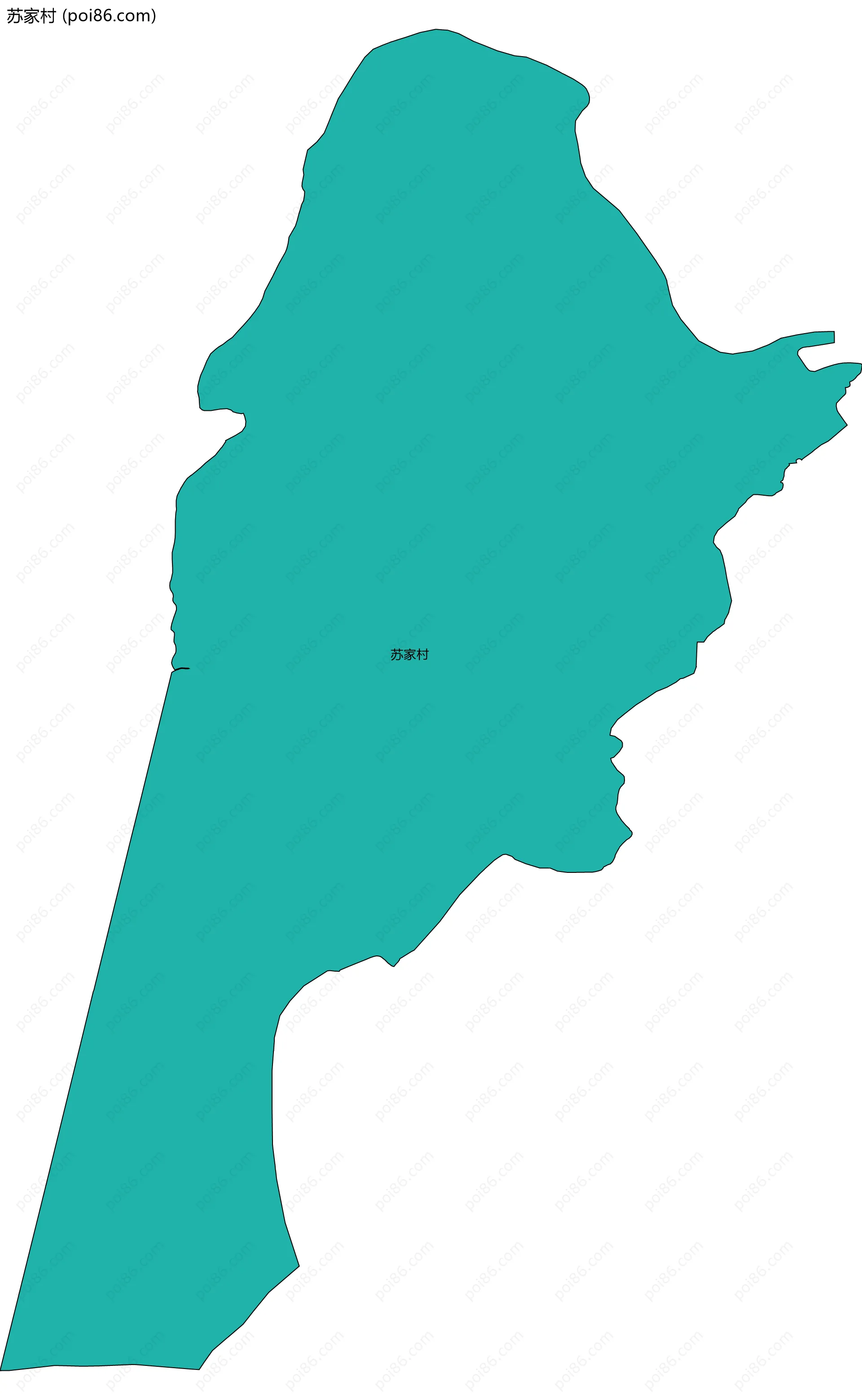 苏家村边界地图
