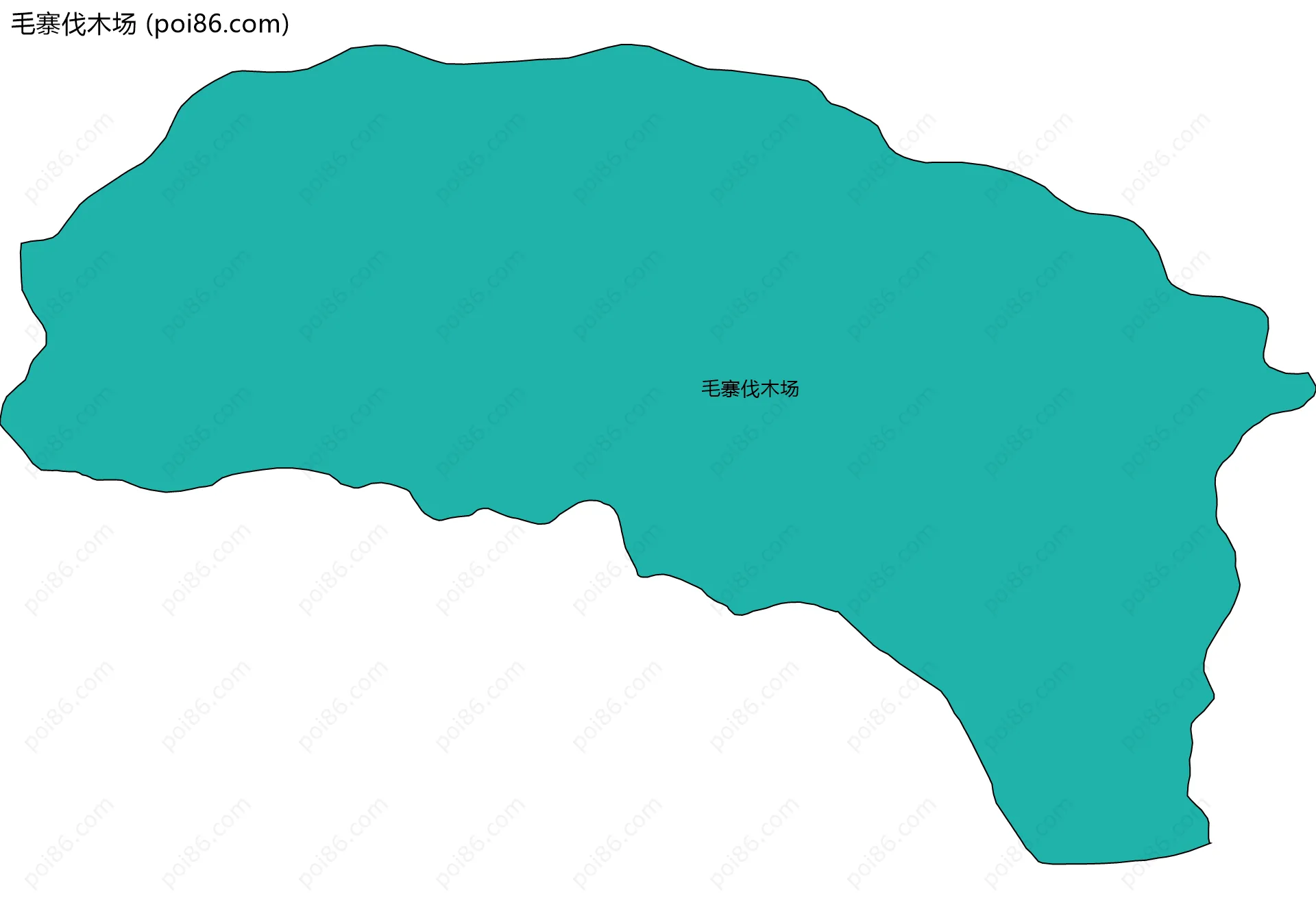 毛寨伐木场边界地图