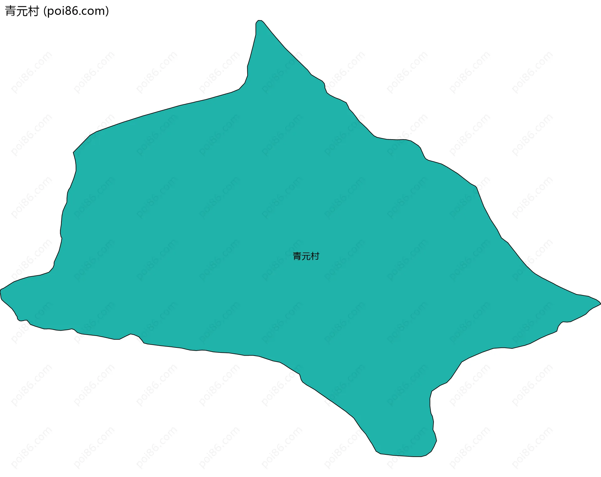 青元村边界地图