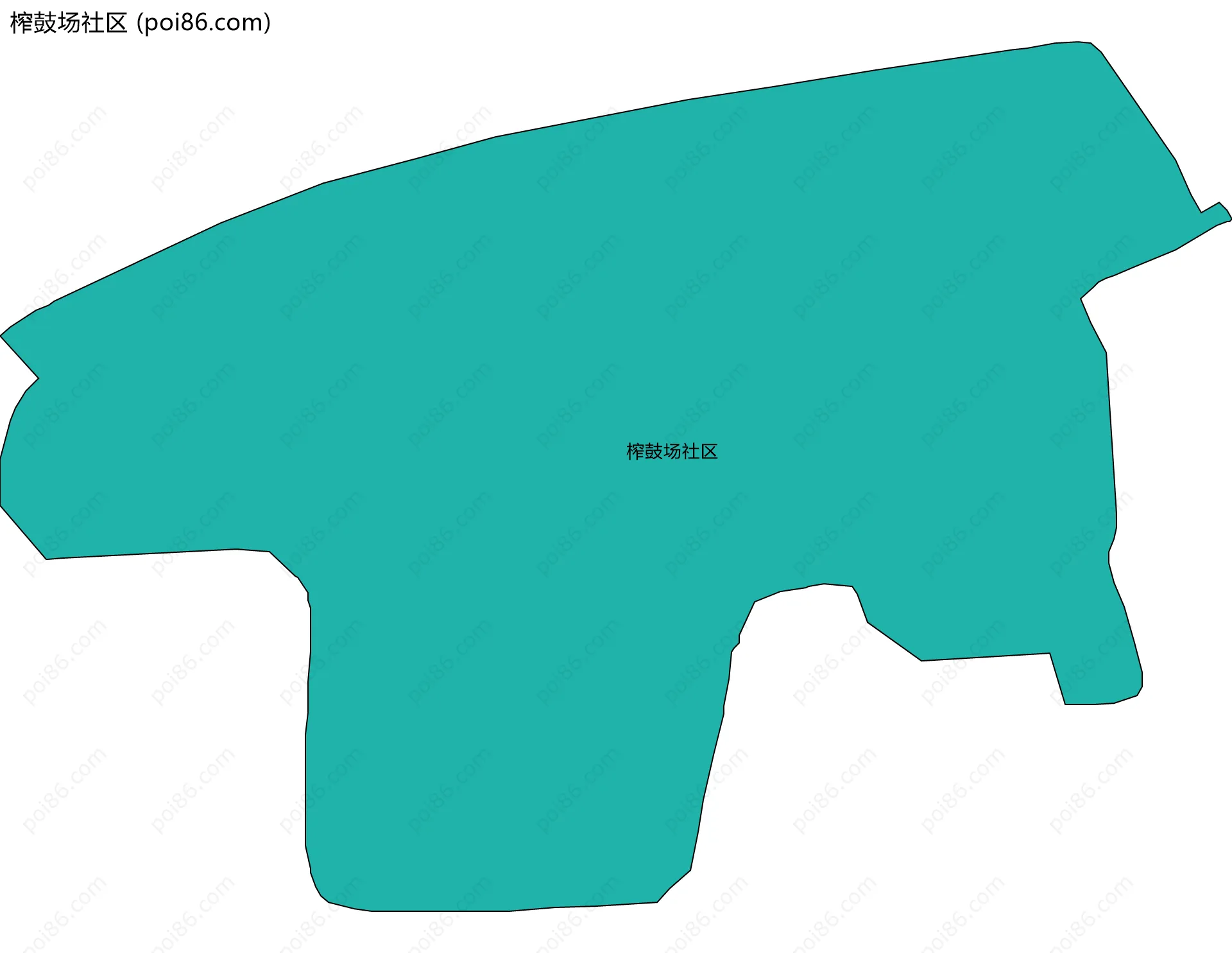 榨鼓场社区边界地图