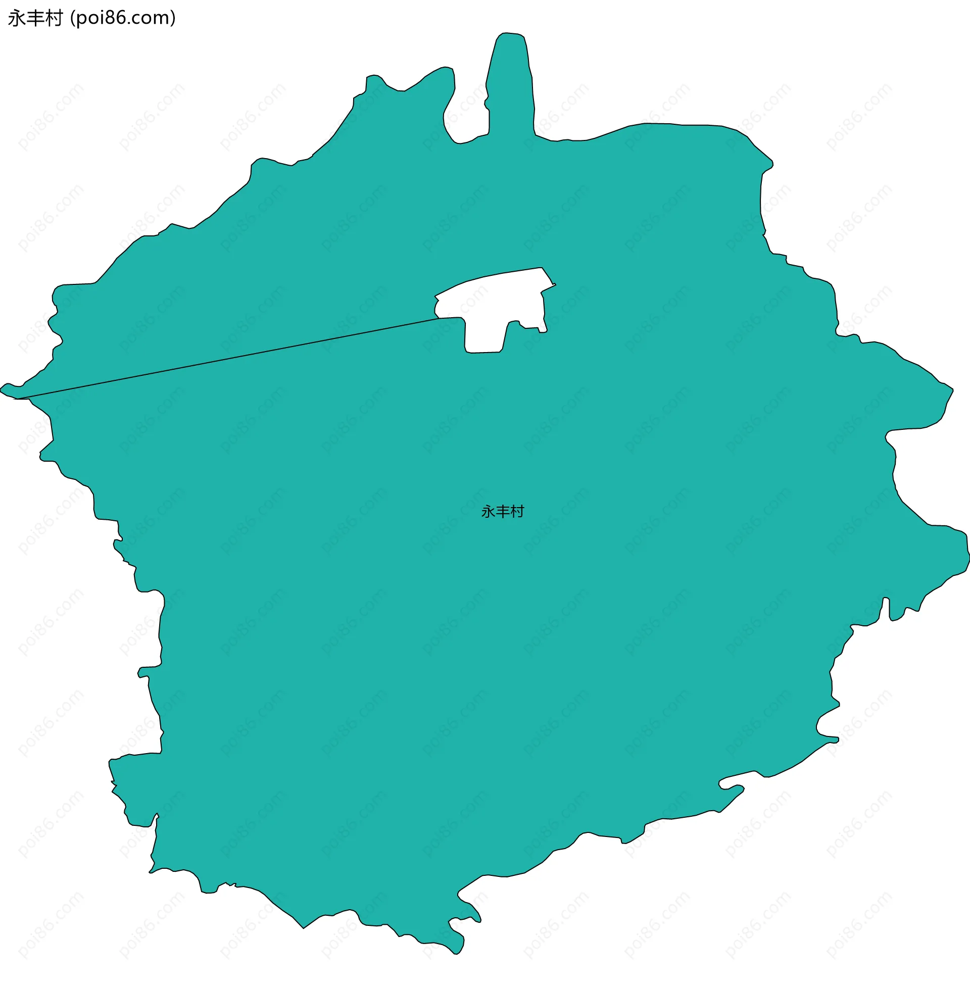 永丰村边界地图