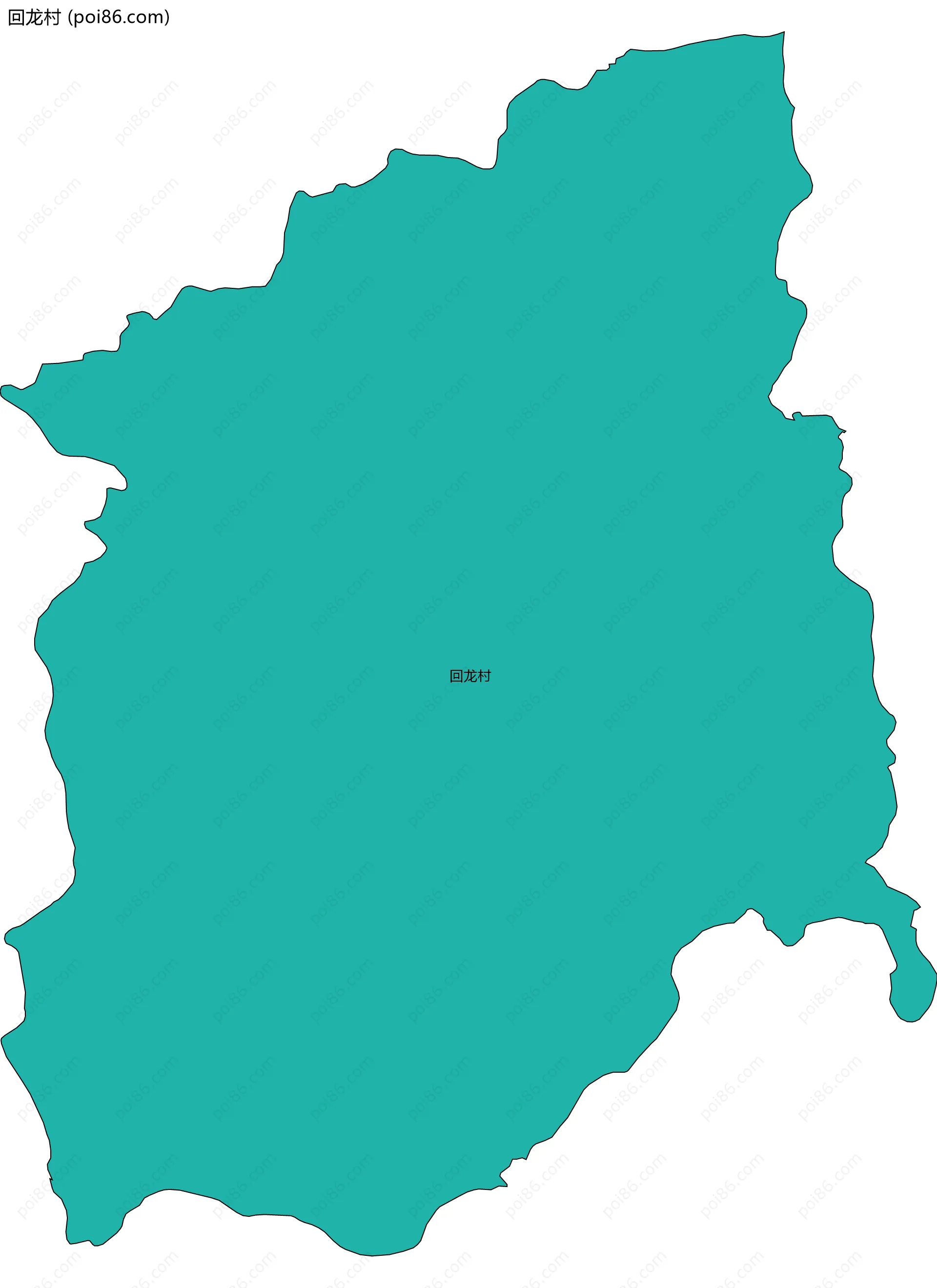 回龙村边界地图