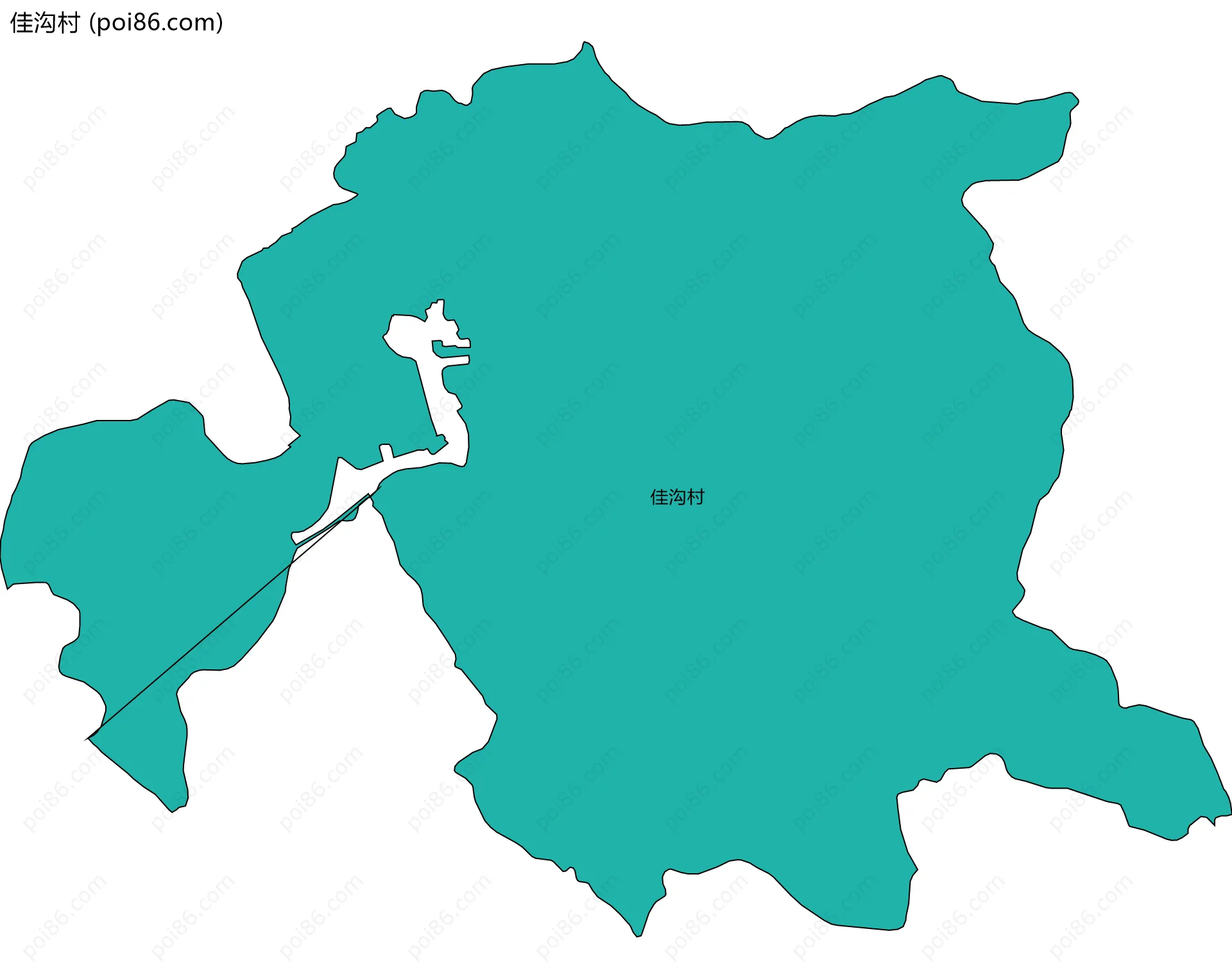 佳沟村边界地图