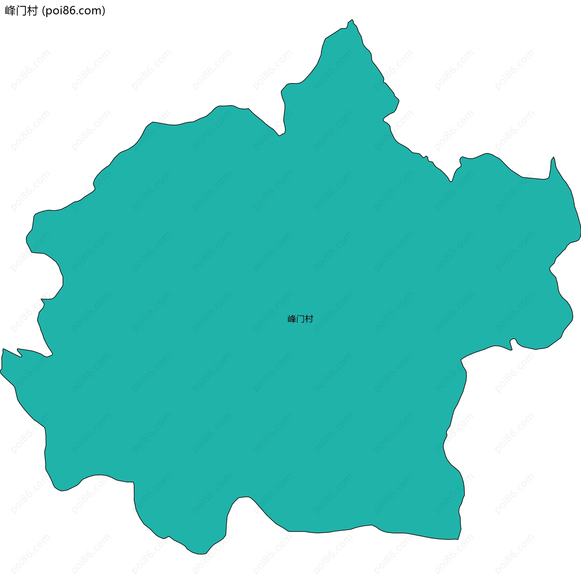峰门村边界地图