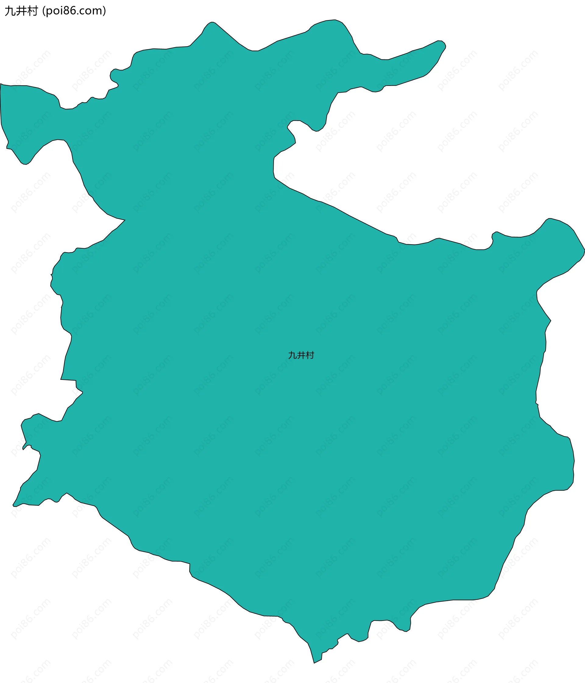 九井村边界地图