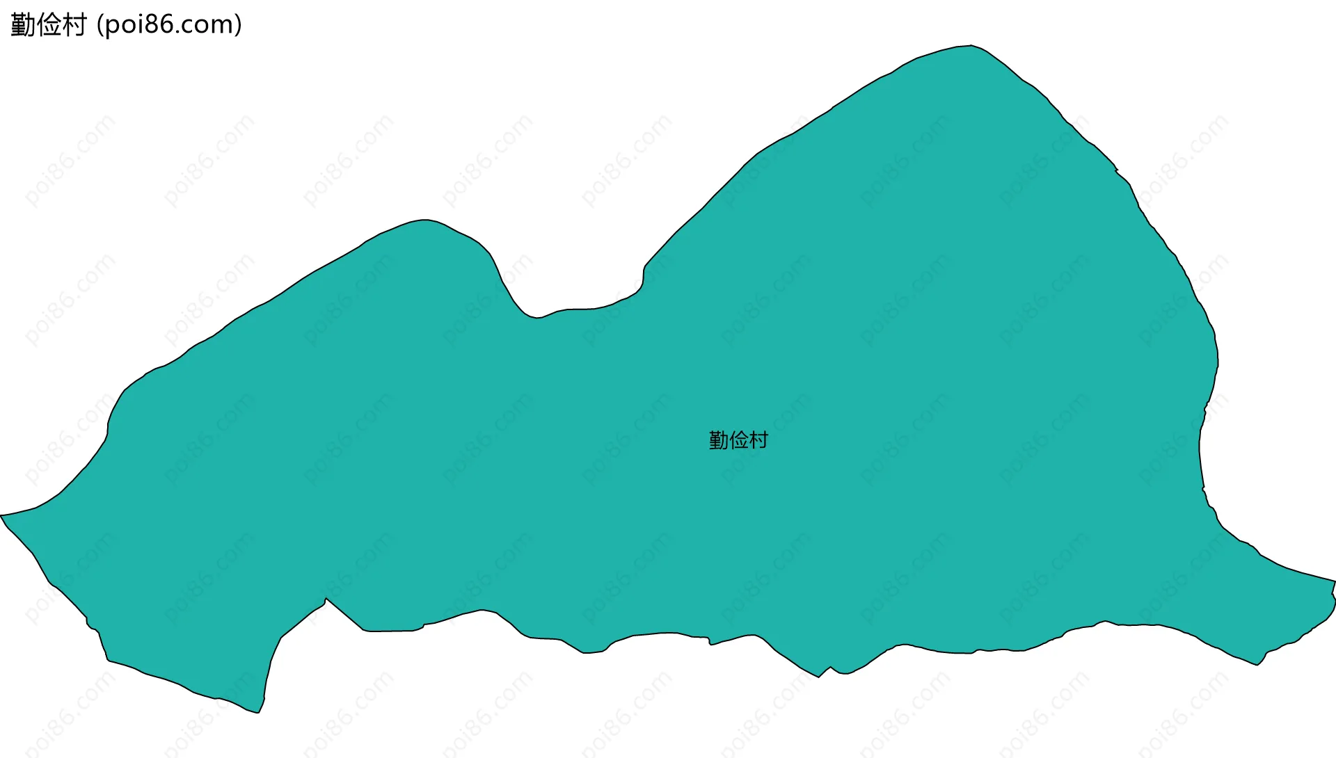 勤俭村边界地图