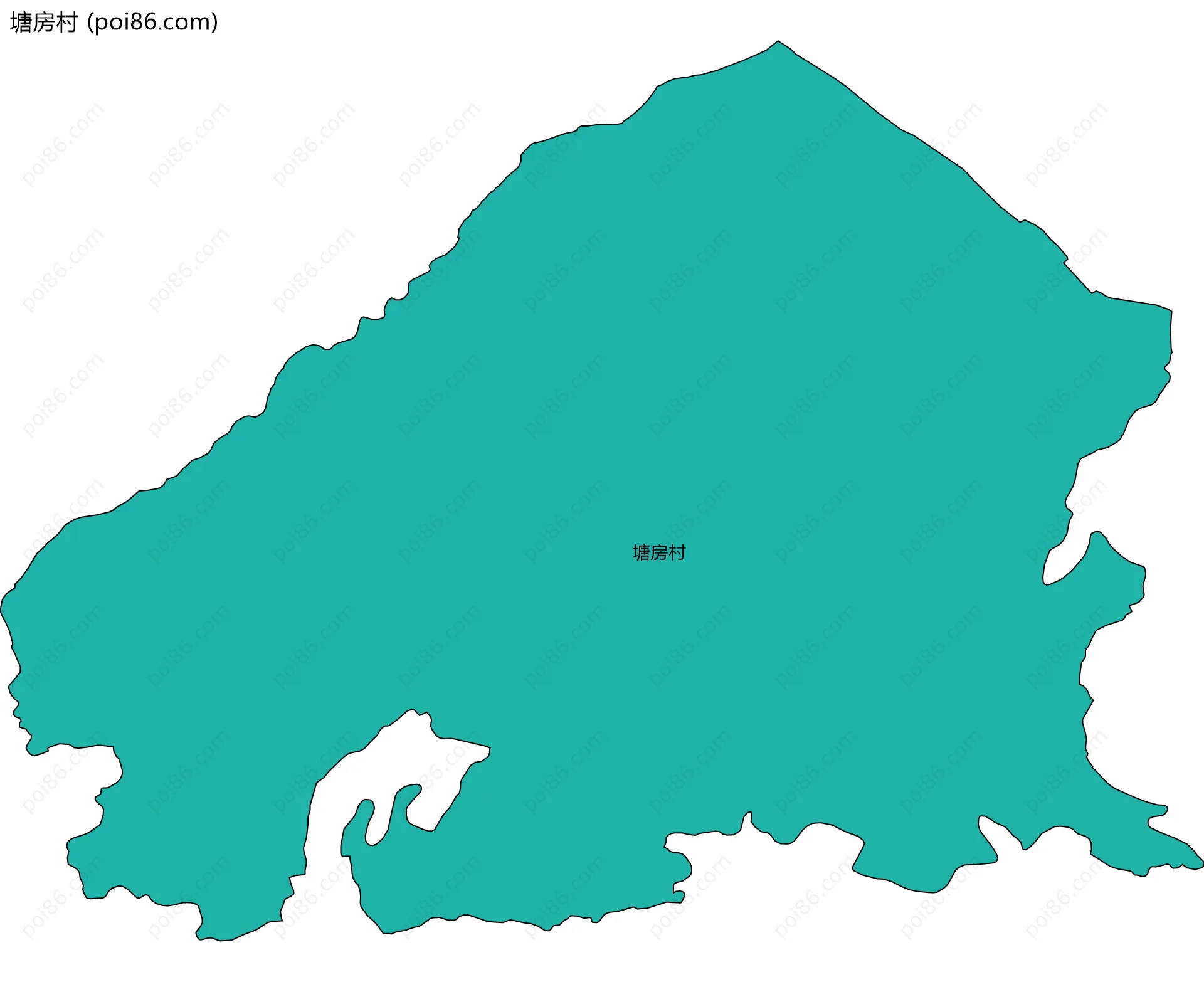 塘房村边界地图