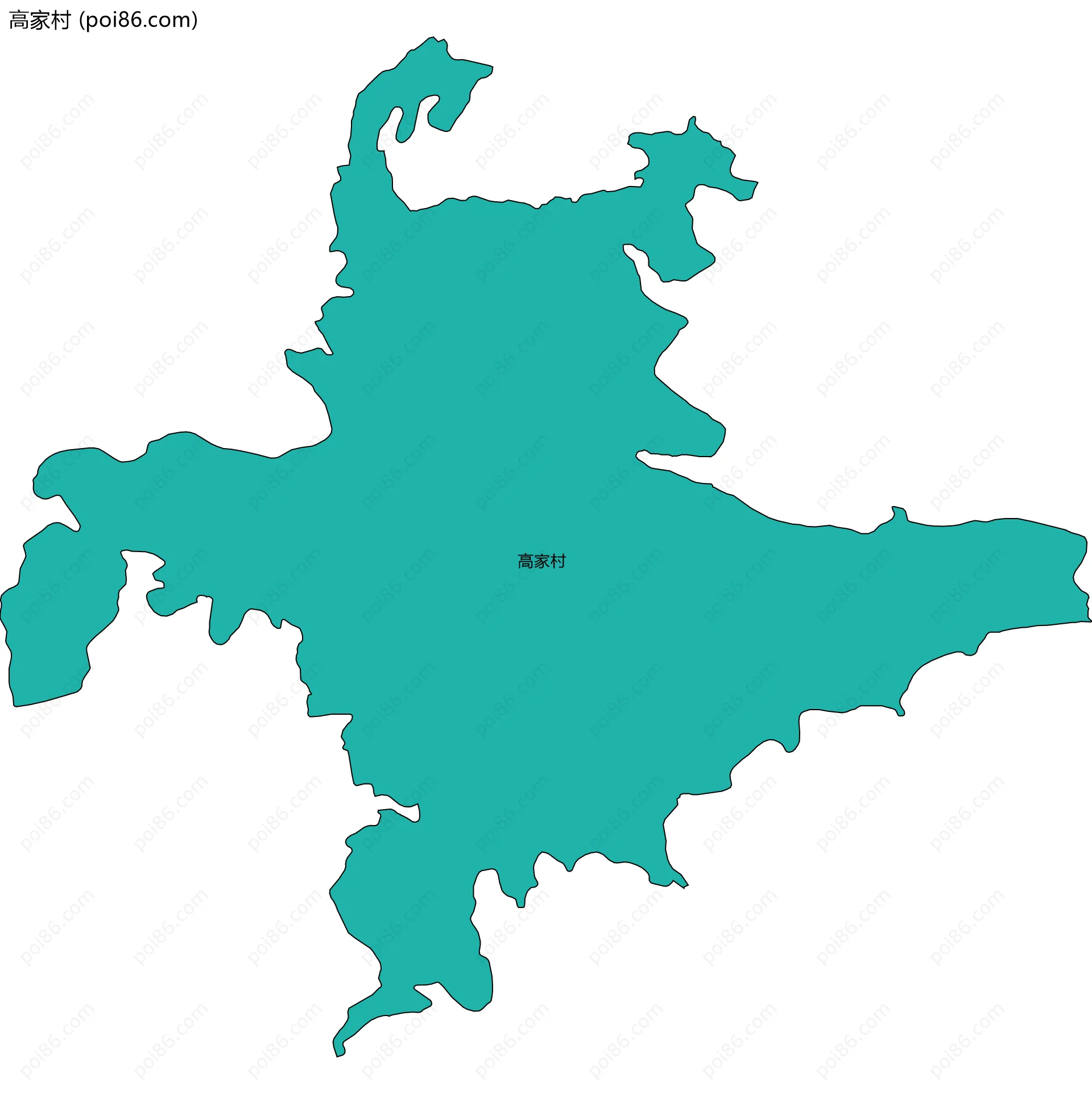 高家村边界地图