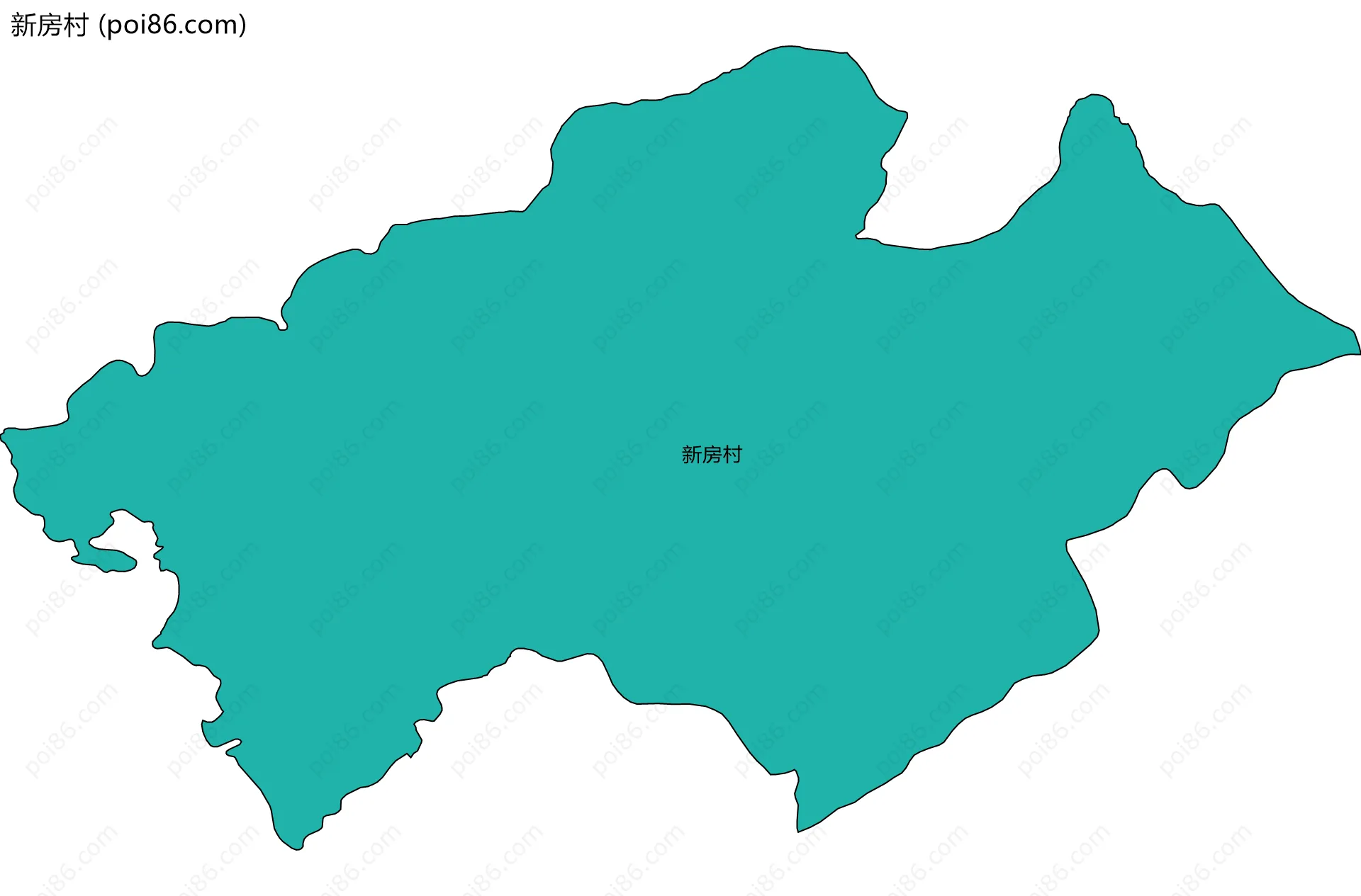 新房村边界地图