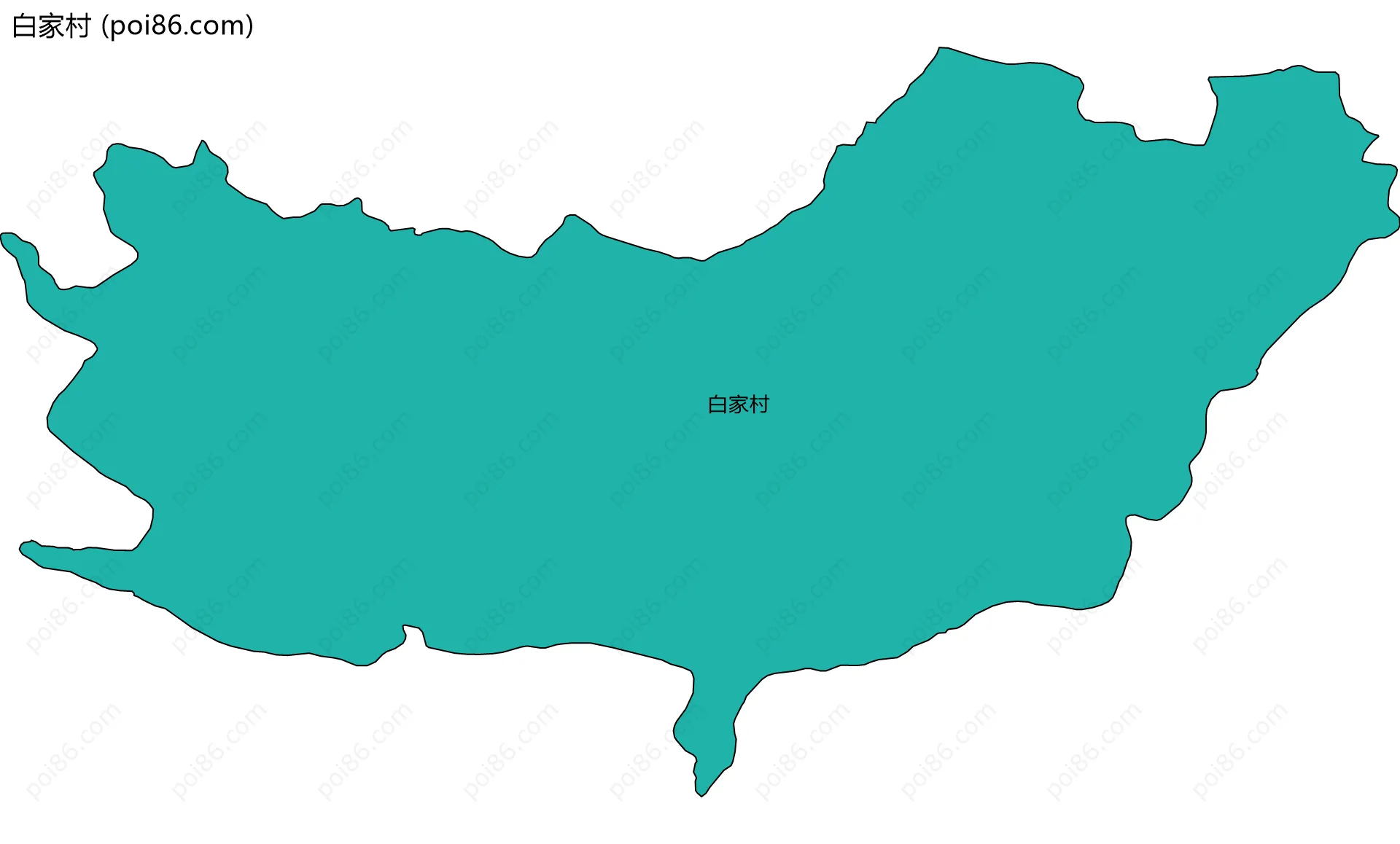 白家村边界地图