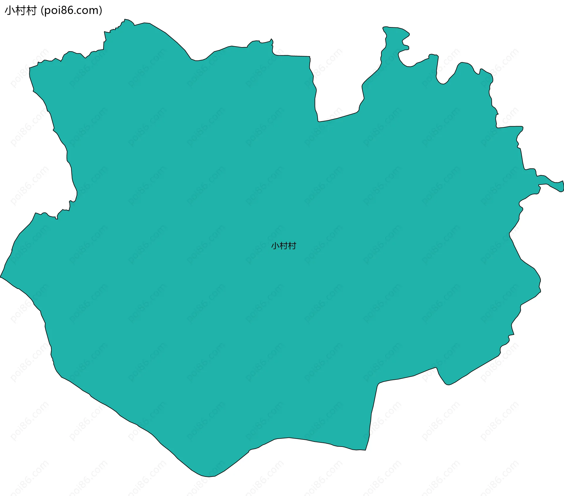 小村村边界地图