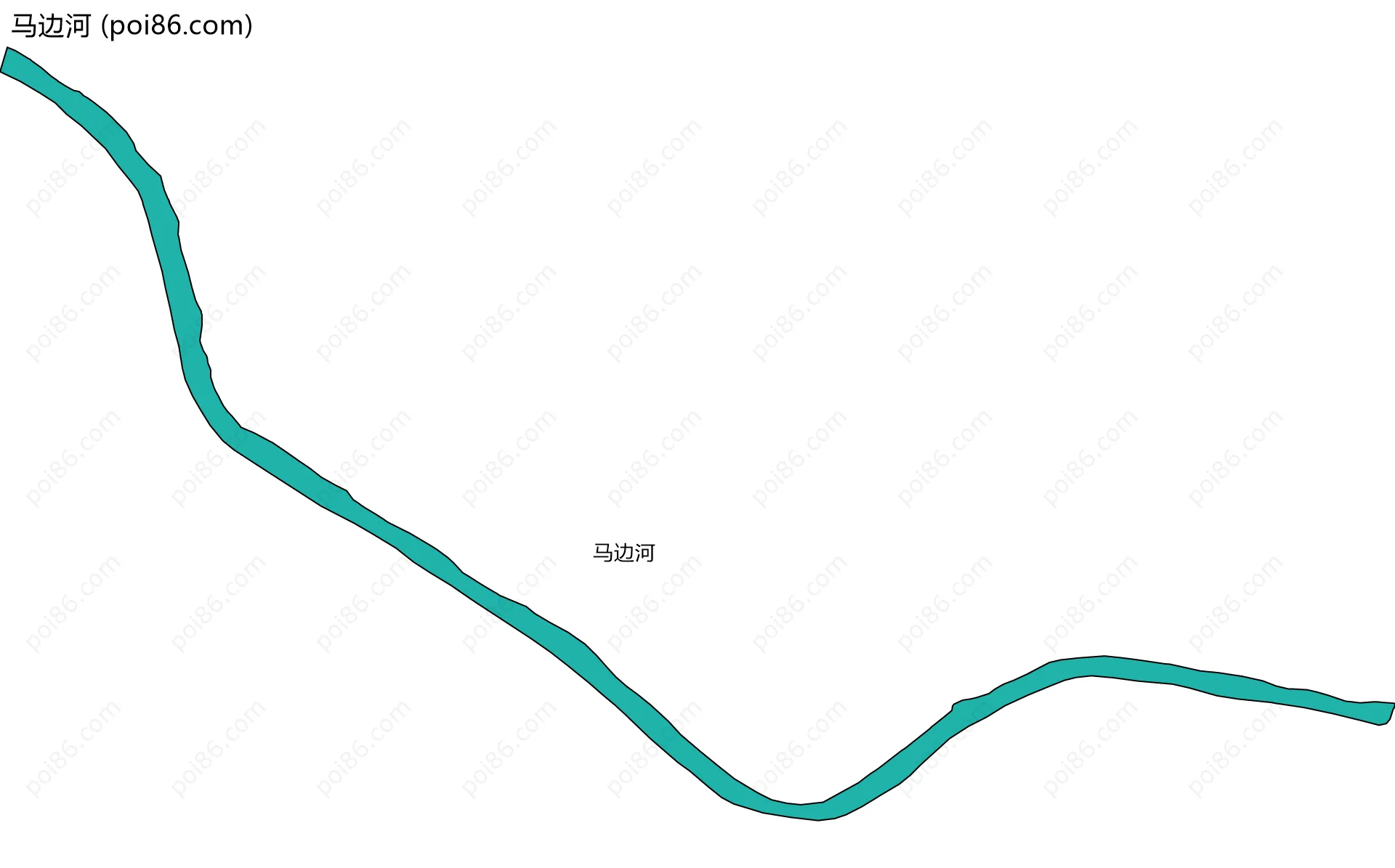 马边河边界地图