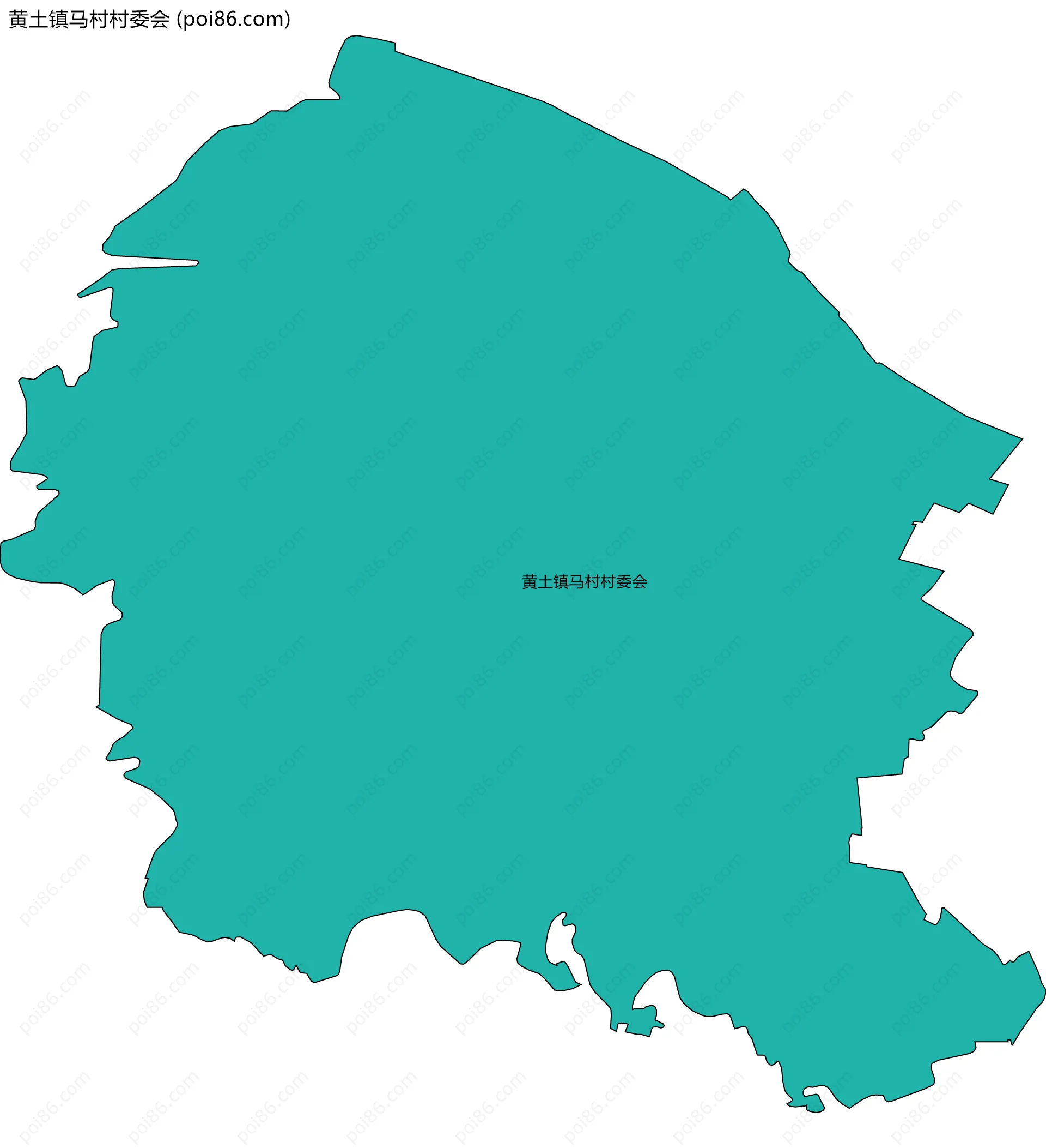 黄土镇马村村委会边界地图