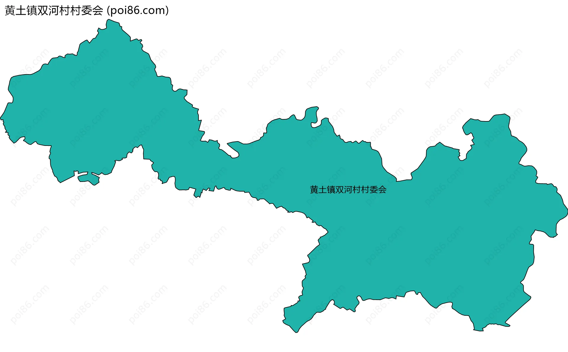 黄土镇双河村村委会边界地图