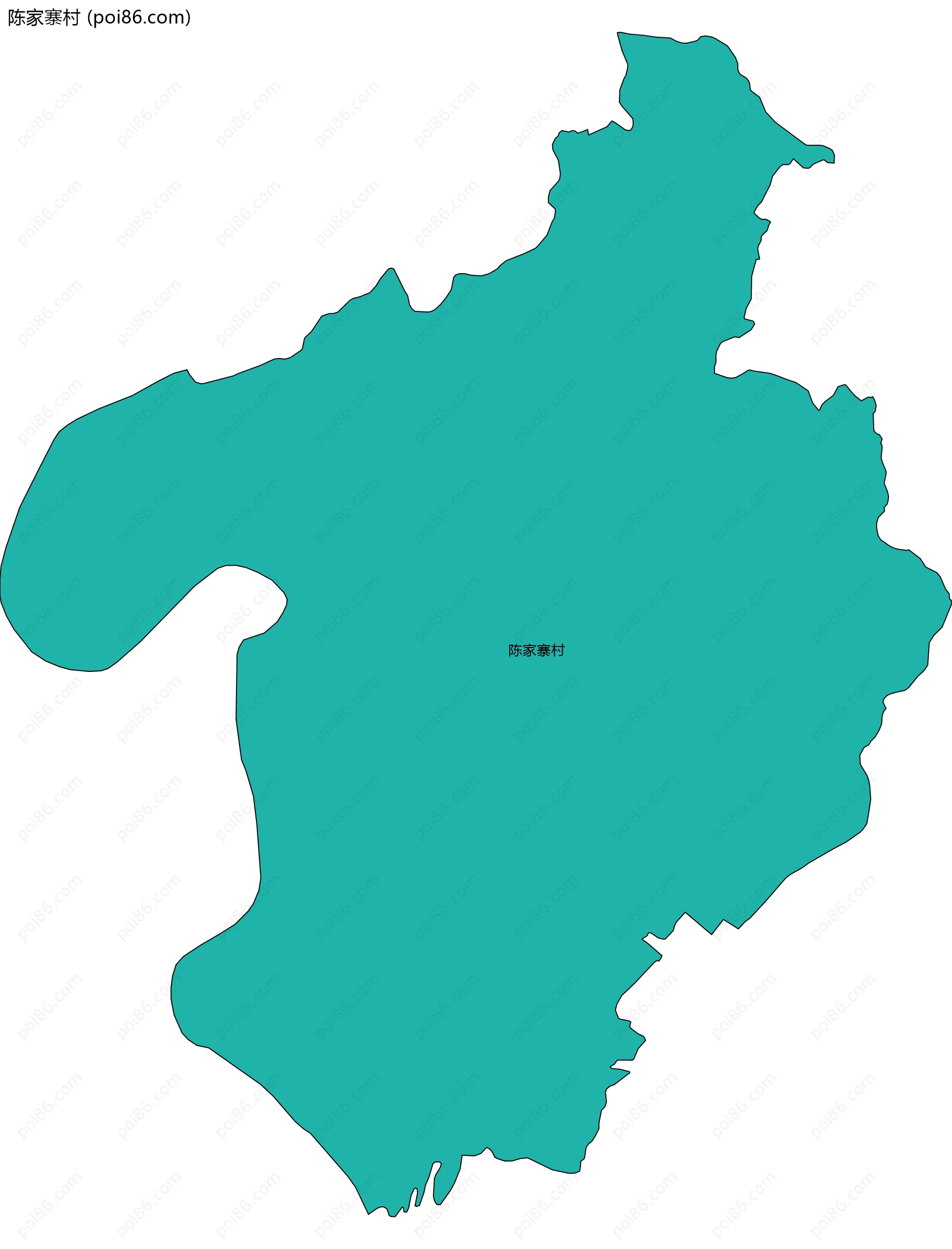 陈家寨村边界地图