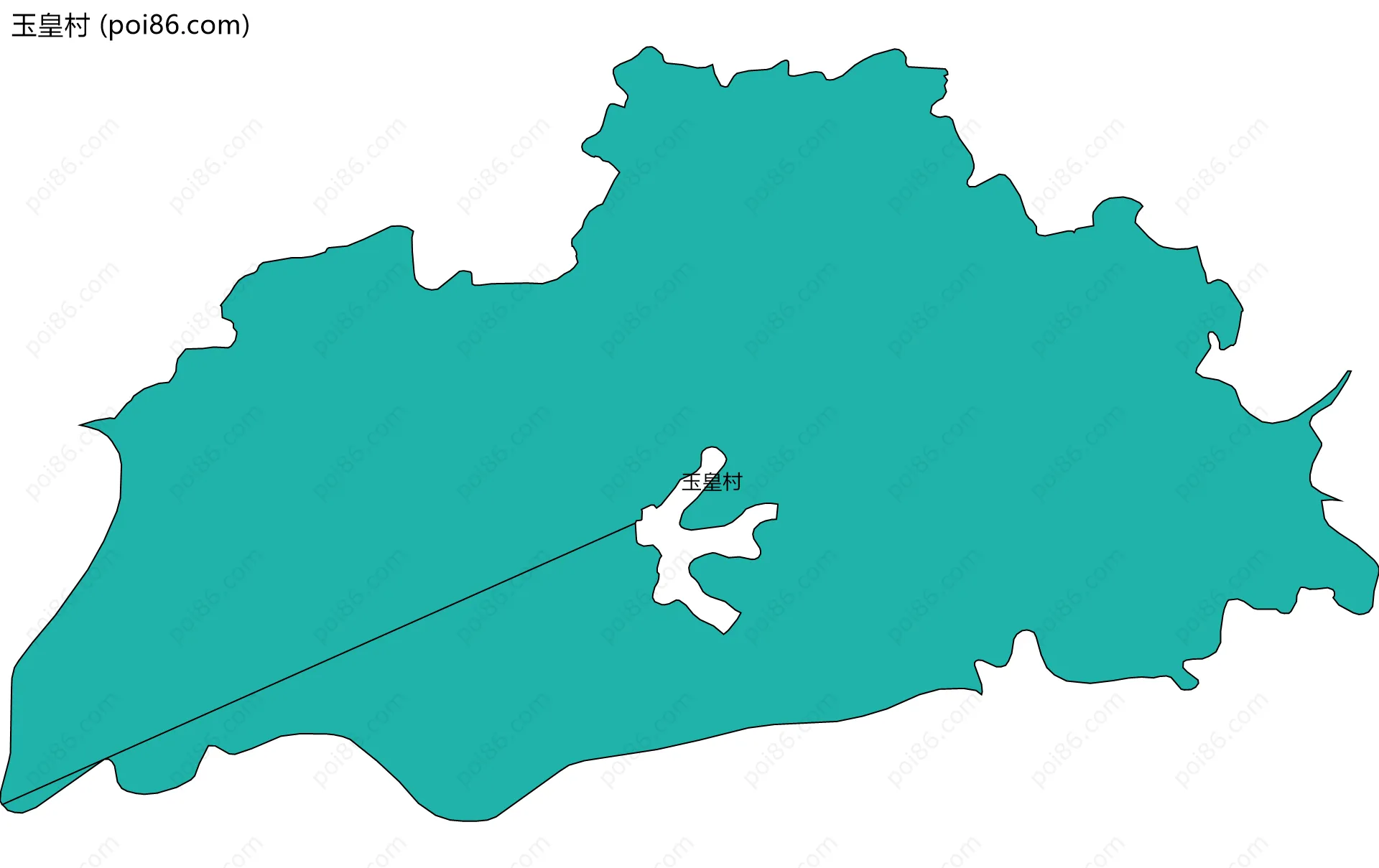 玉皇村边界地图