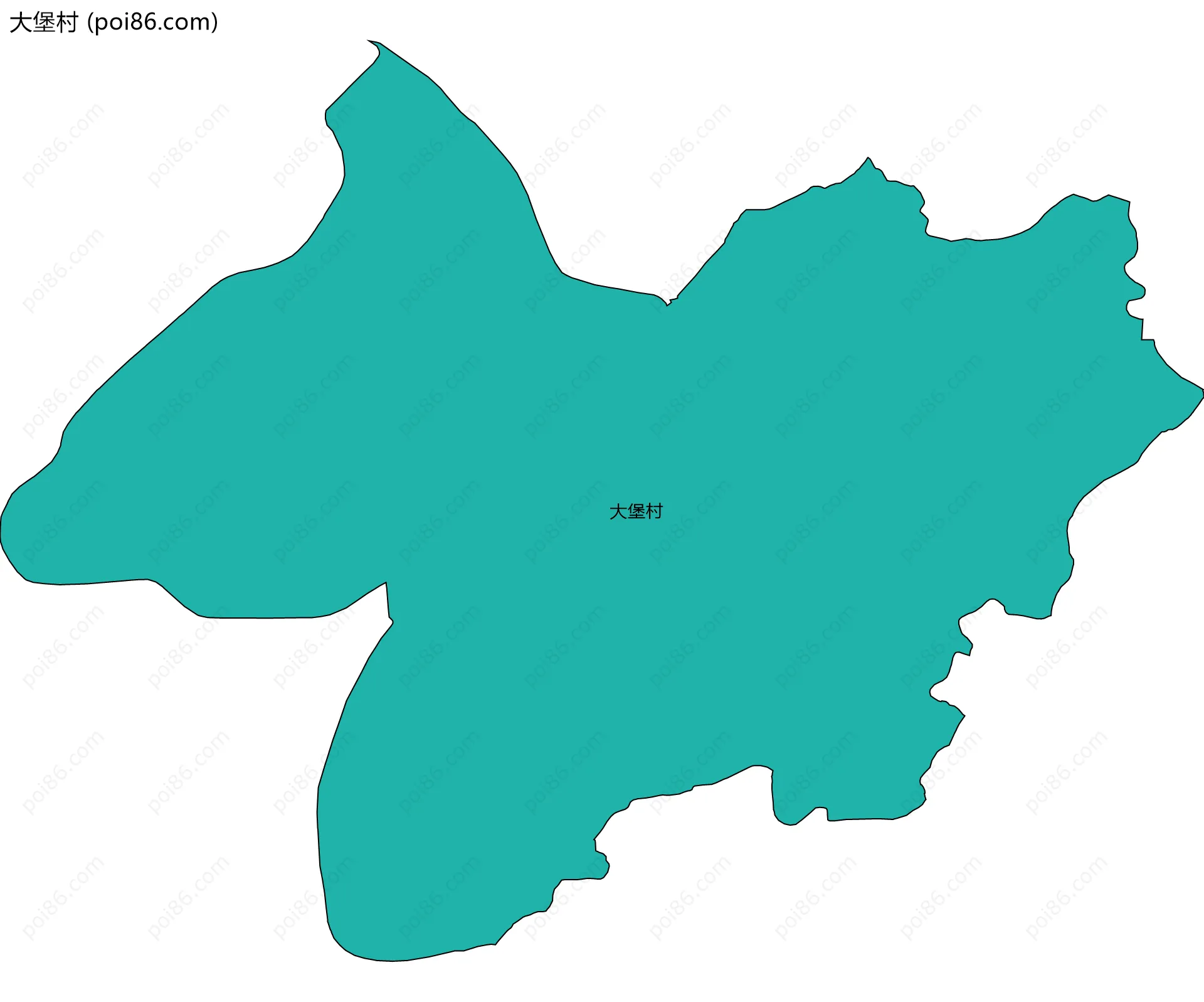 大堡村边界地图