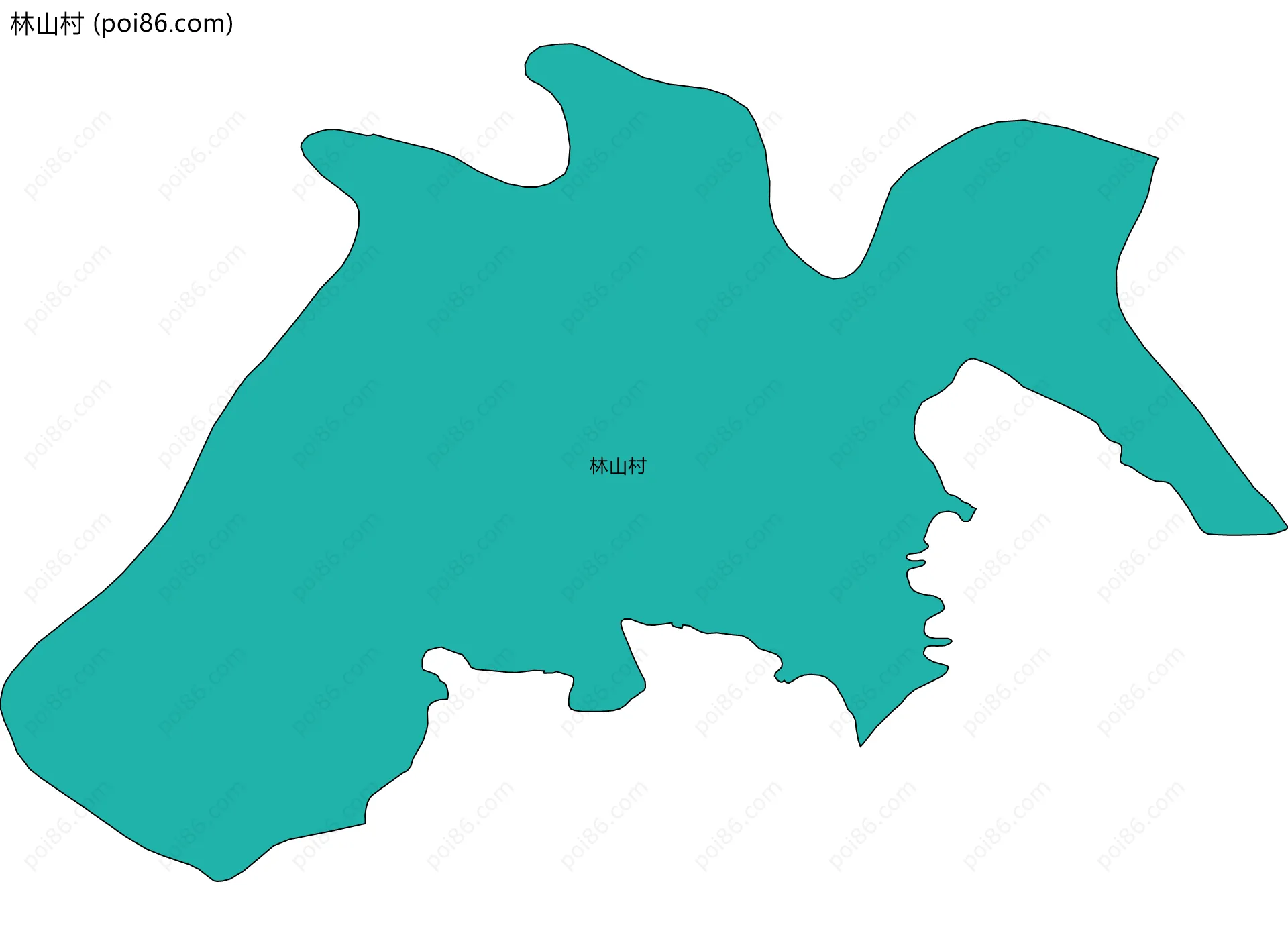 林山村边界地图