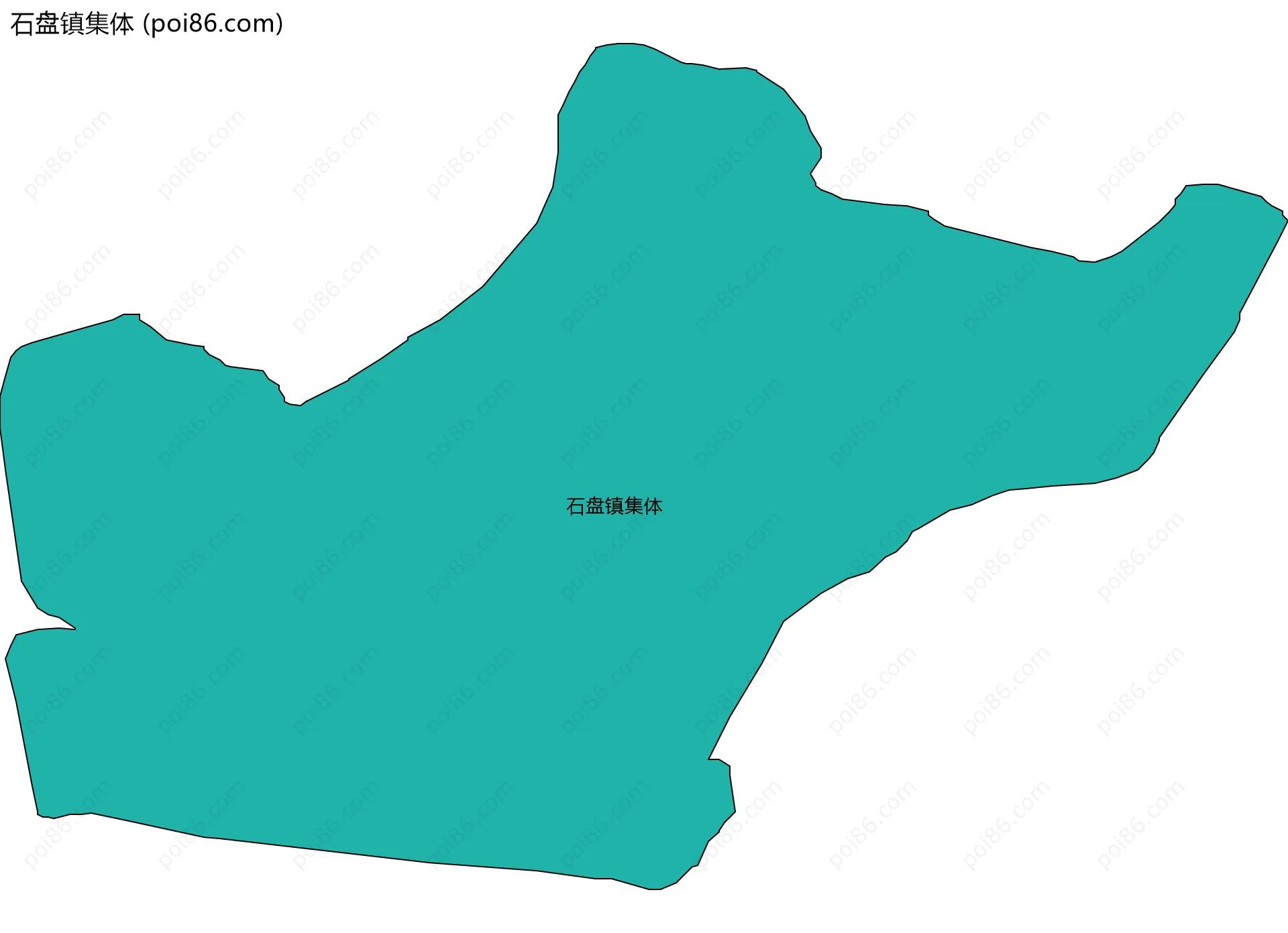 石盘镇集体边界地图