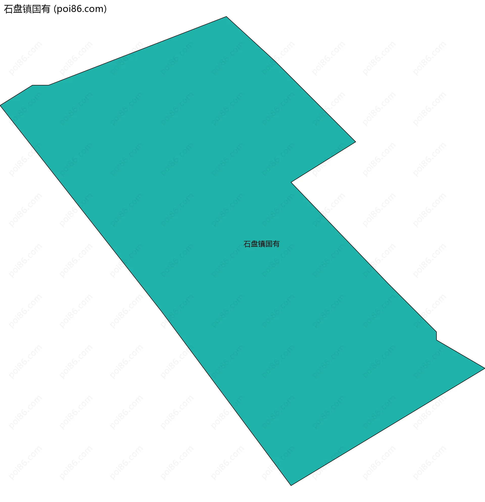 石盘镇国有边界地图