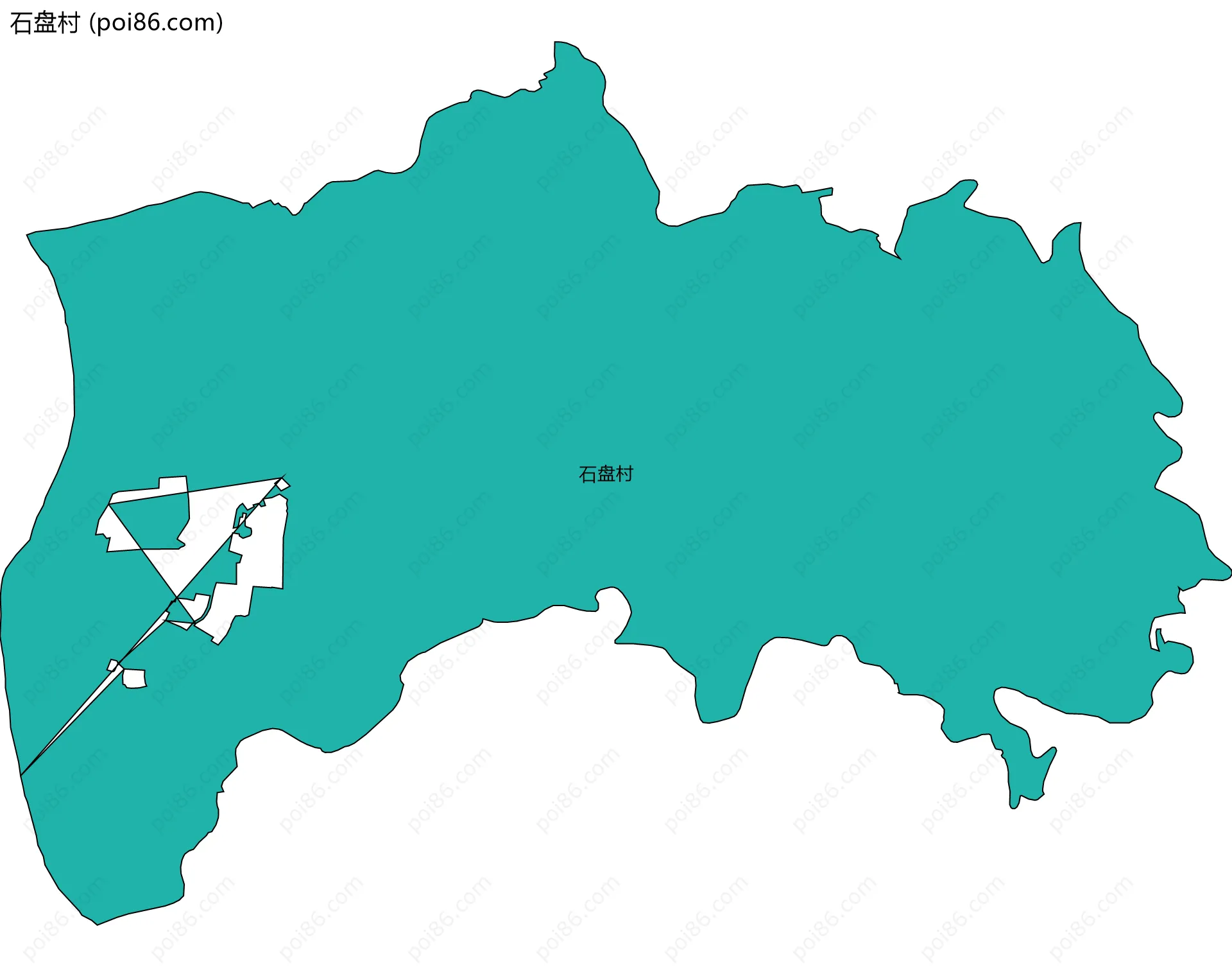 石盘村边界地图