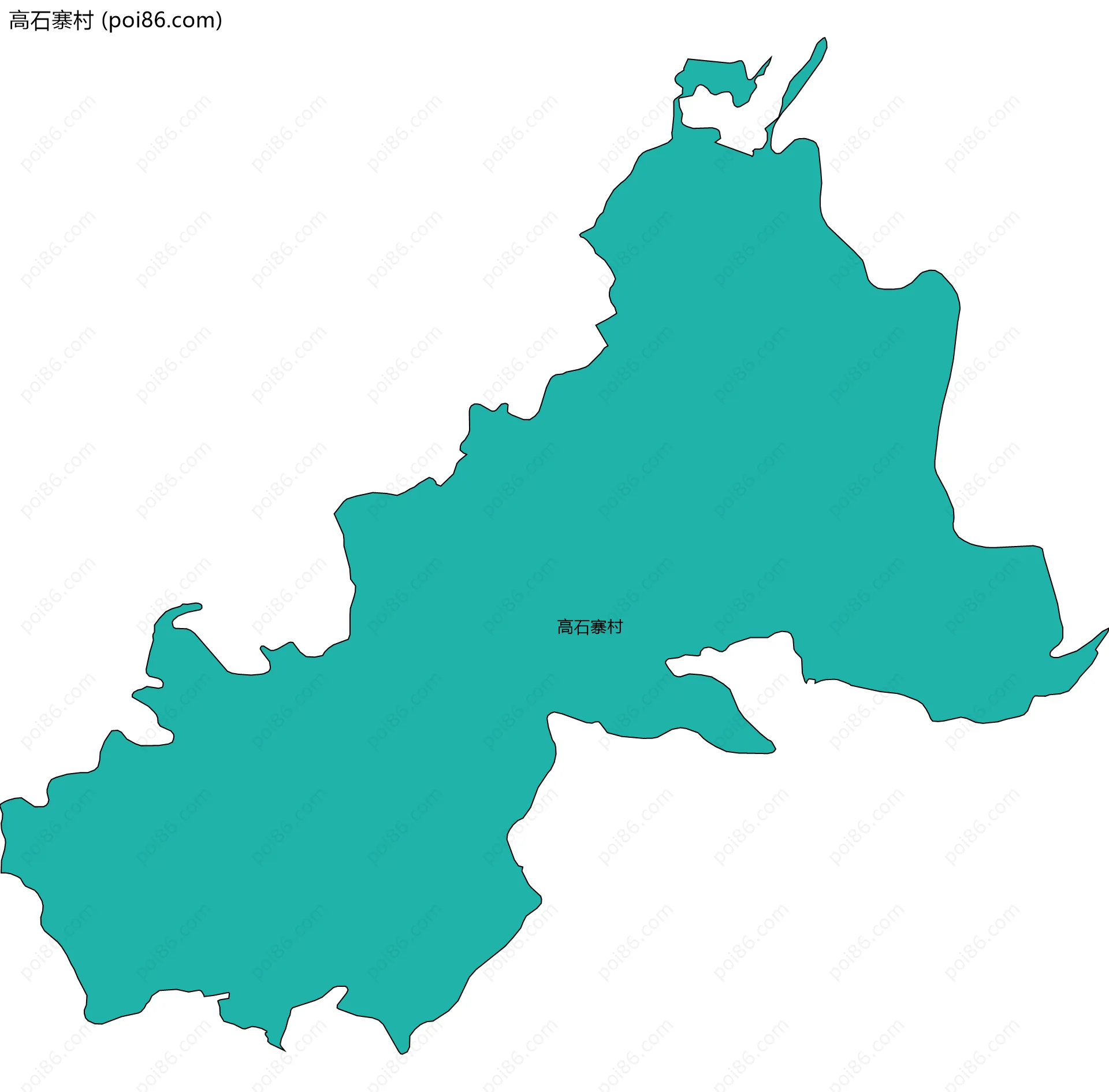 高石寨村边界地图