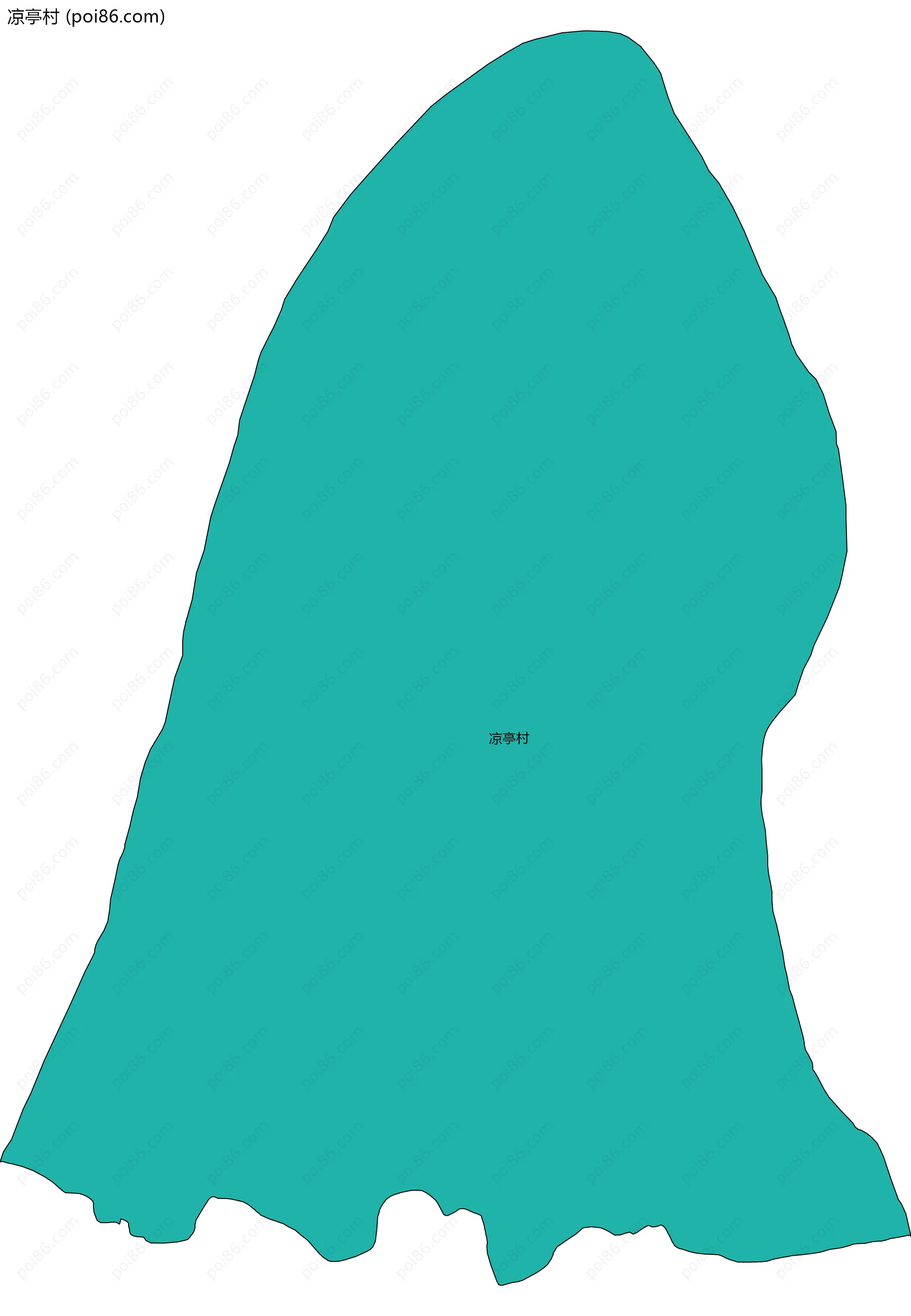 凉亭村边界地图