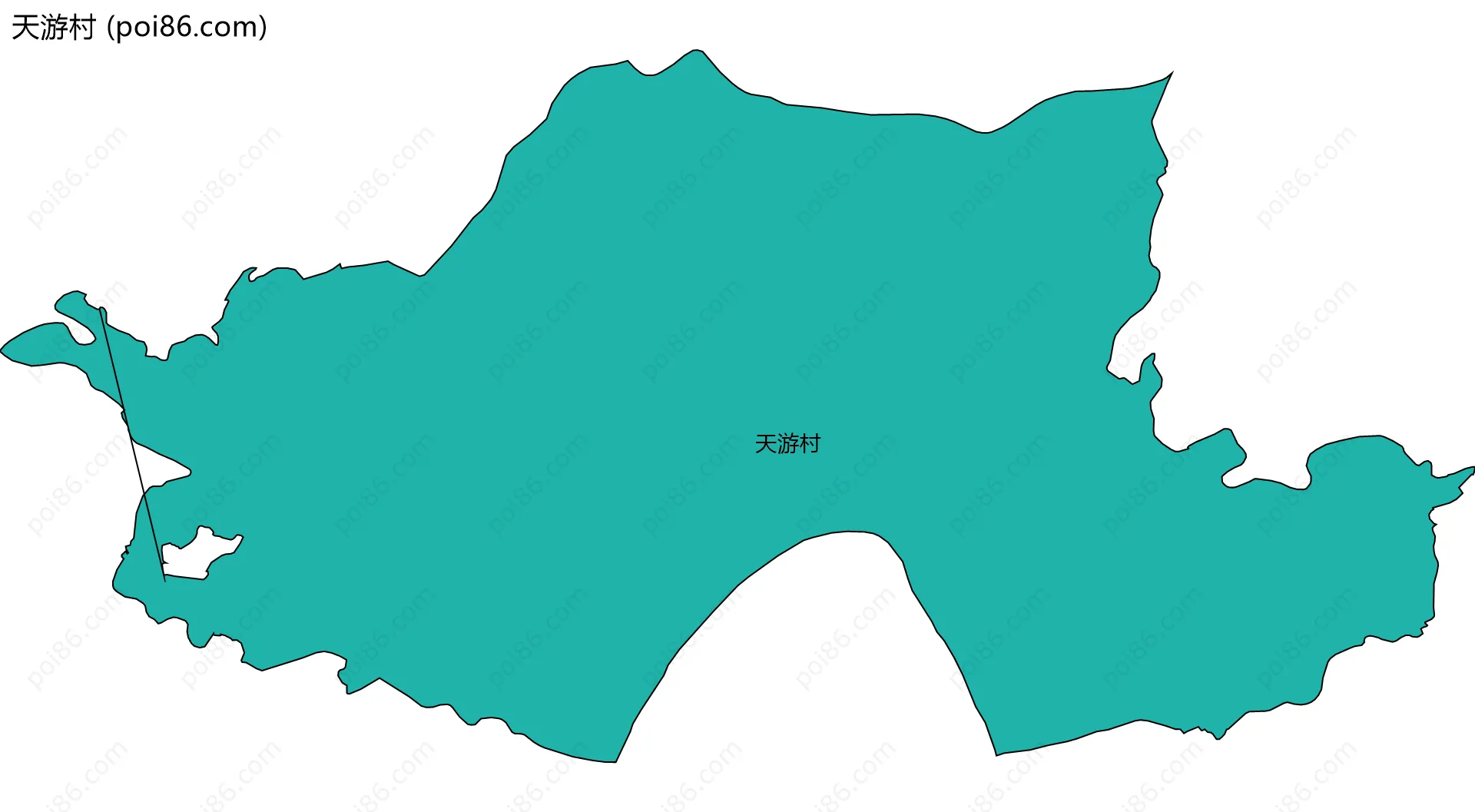 天游村边界地图