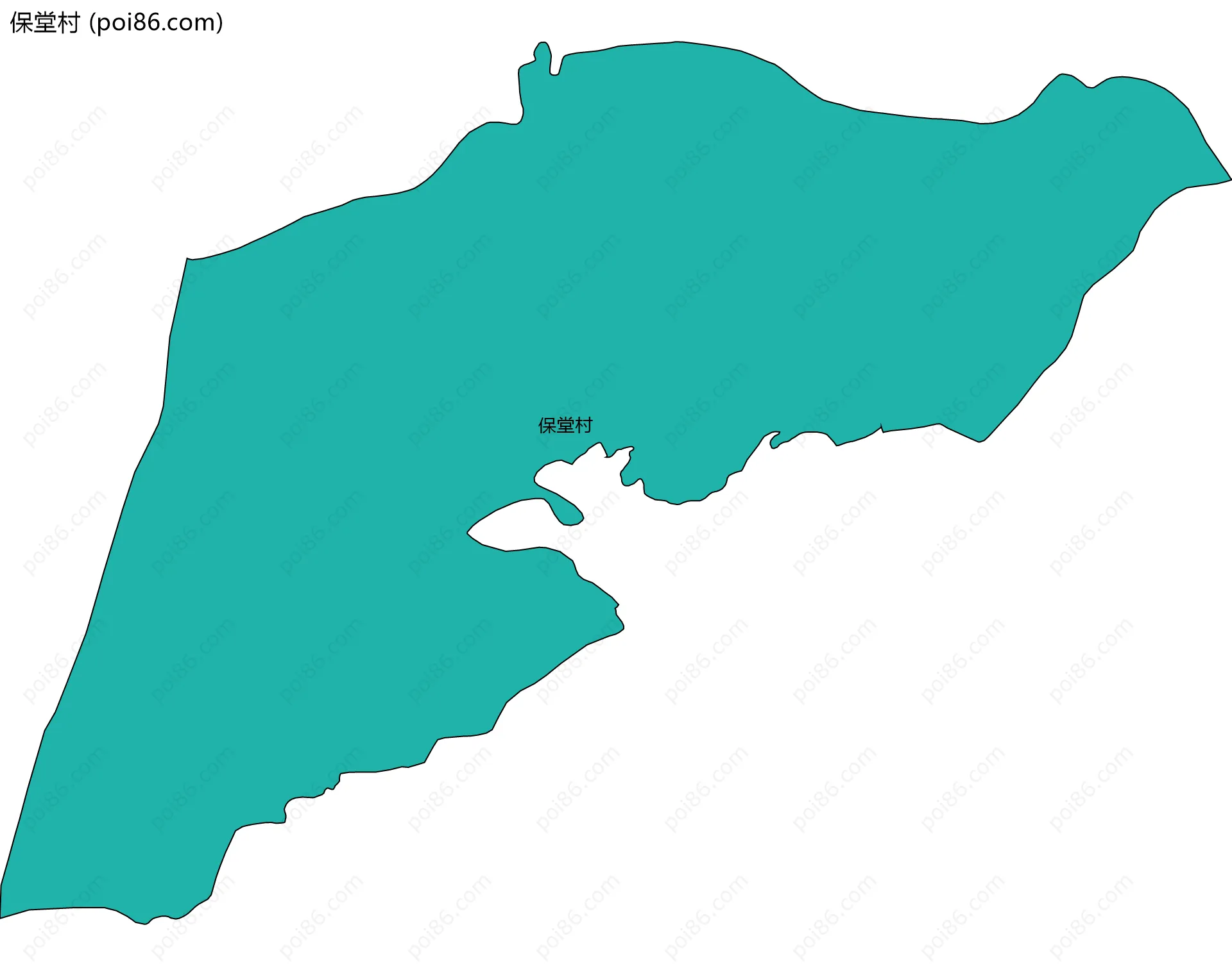 保堂村边界地图