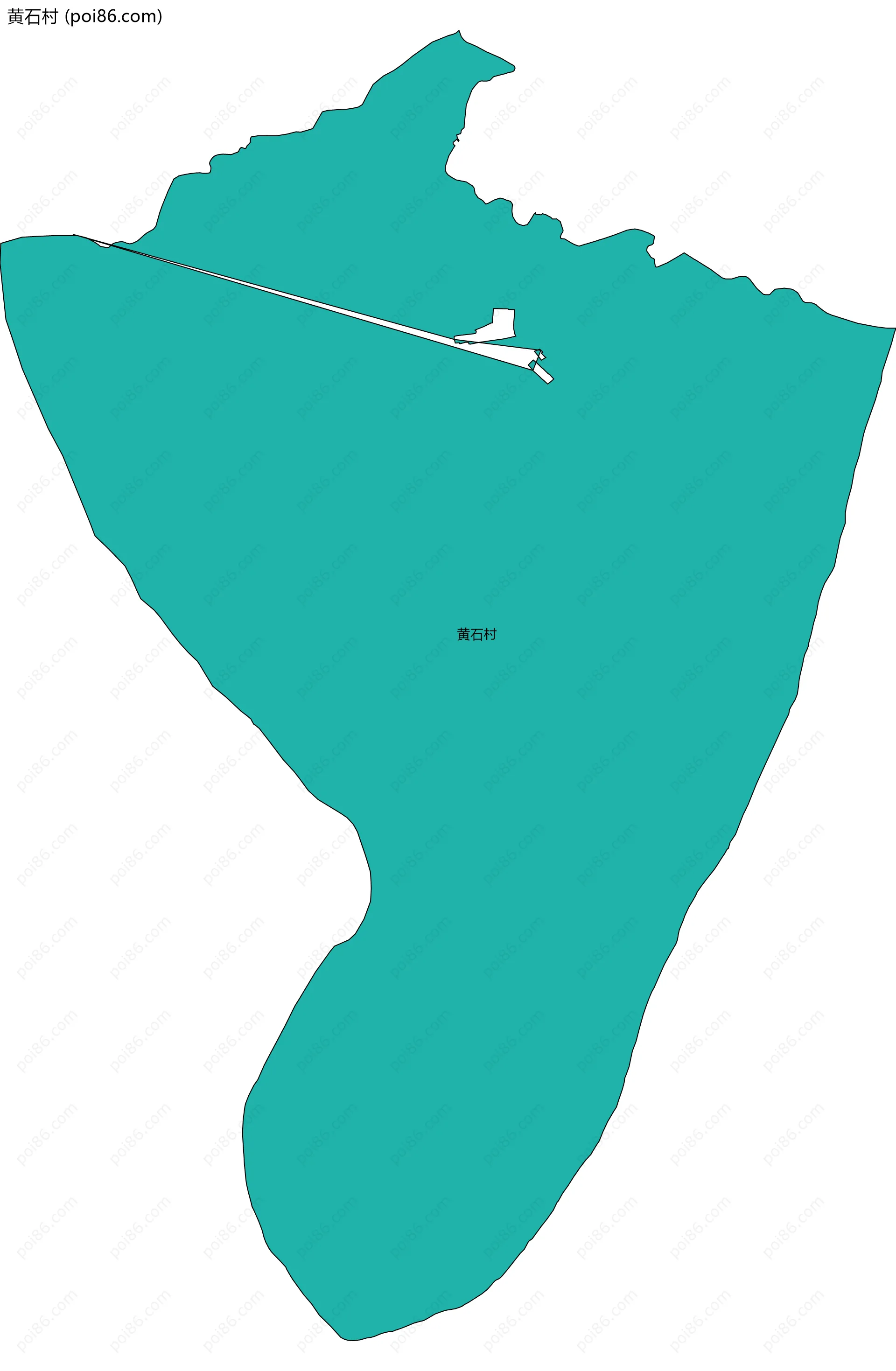 黄石村边界地图