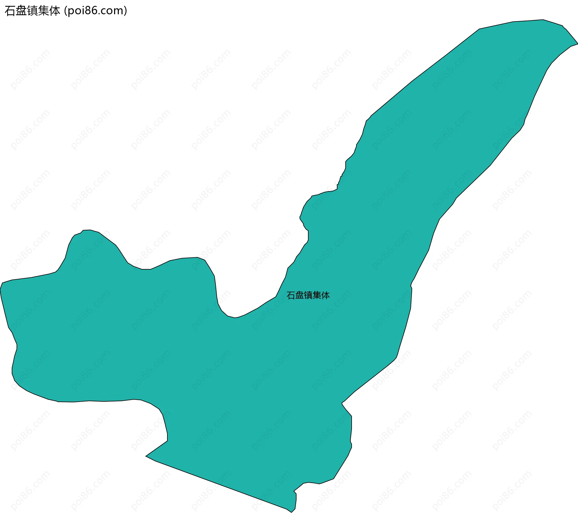 石盘镇集体边界地图