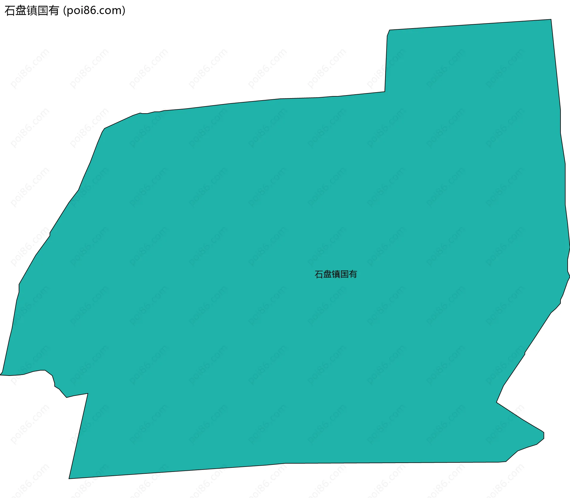 石盘镇国有边界地图