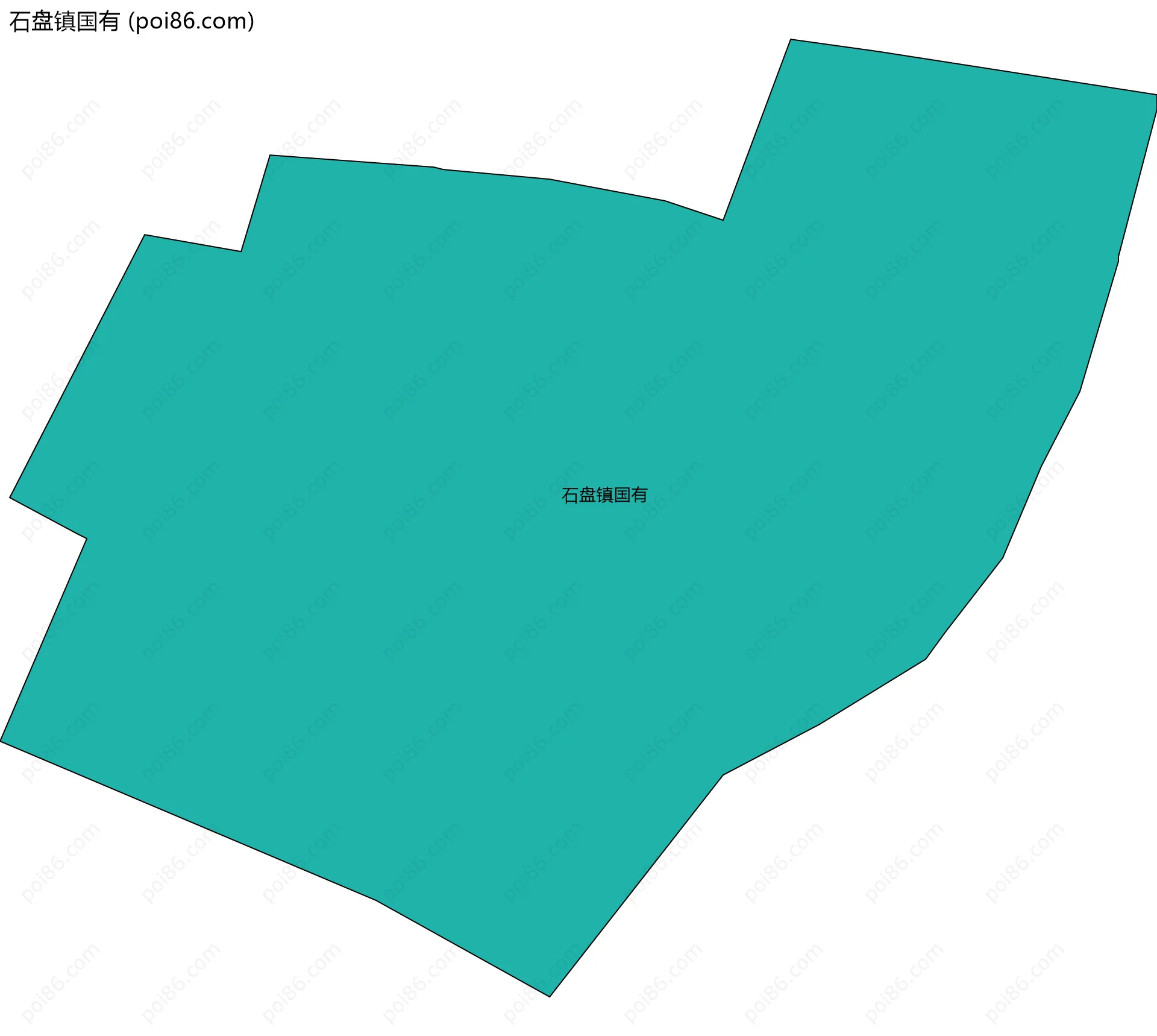 石盘镇国有边界地图