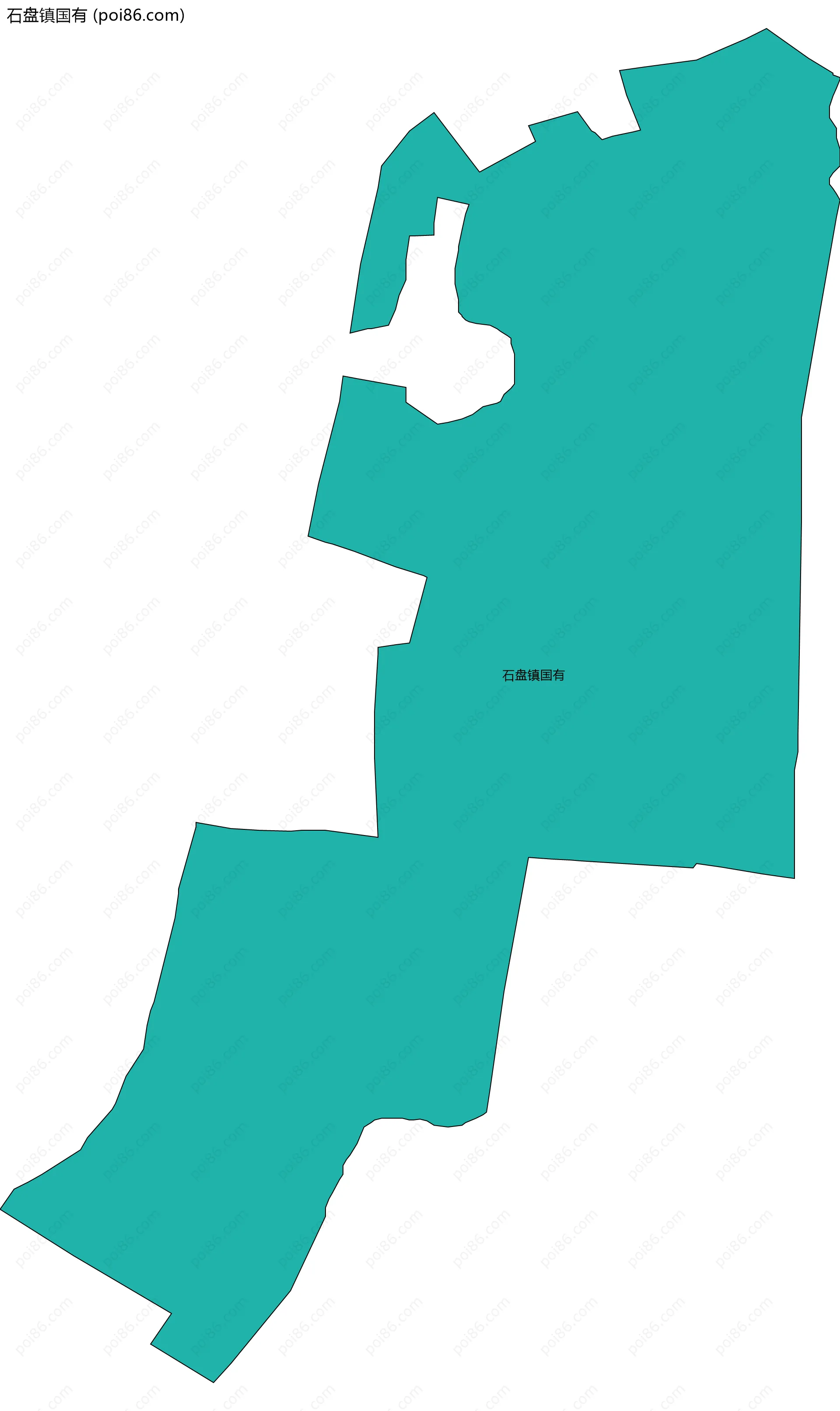 石盘镇国有边界地图